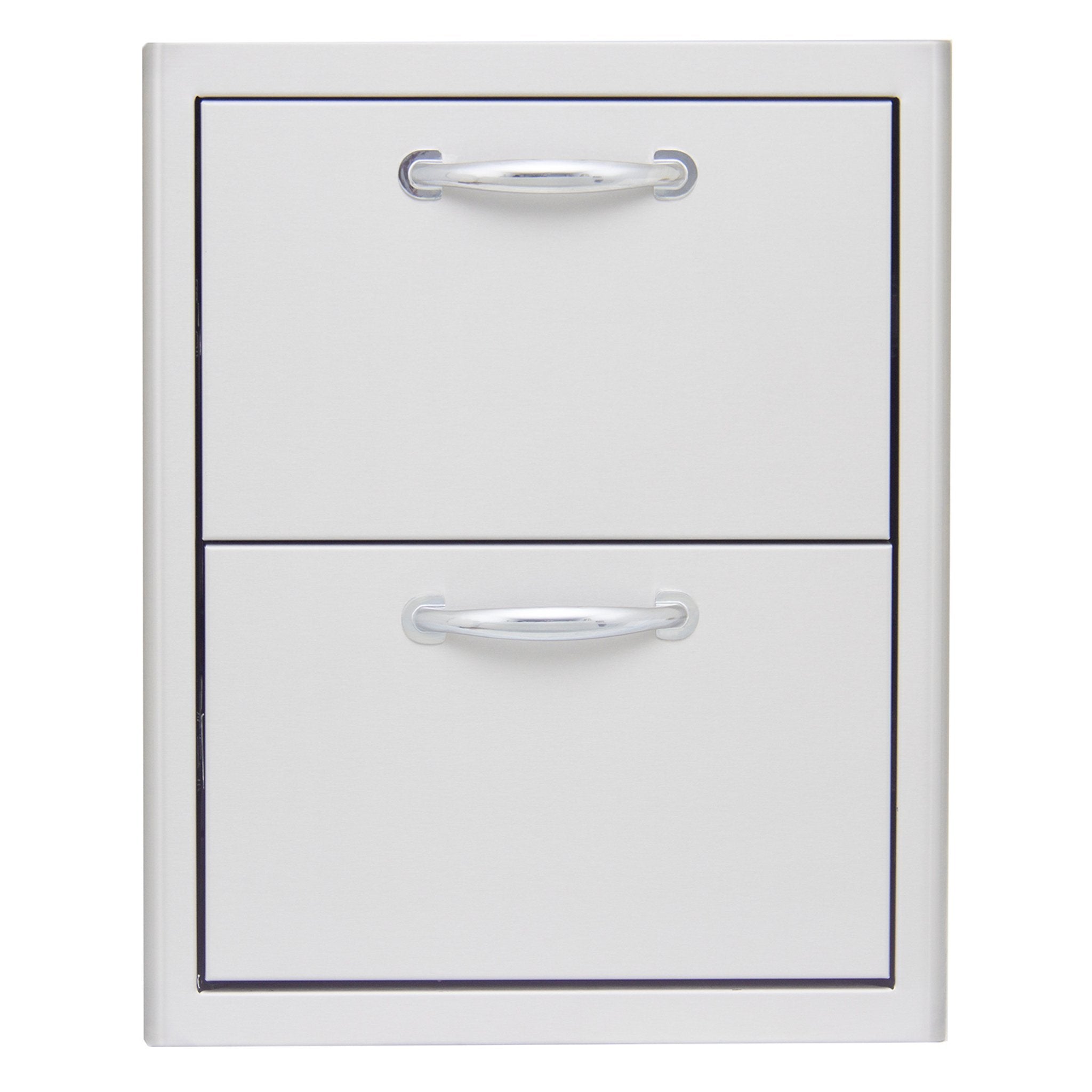 16" Stainless Steel Double Access Drawer