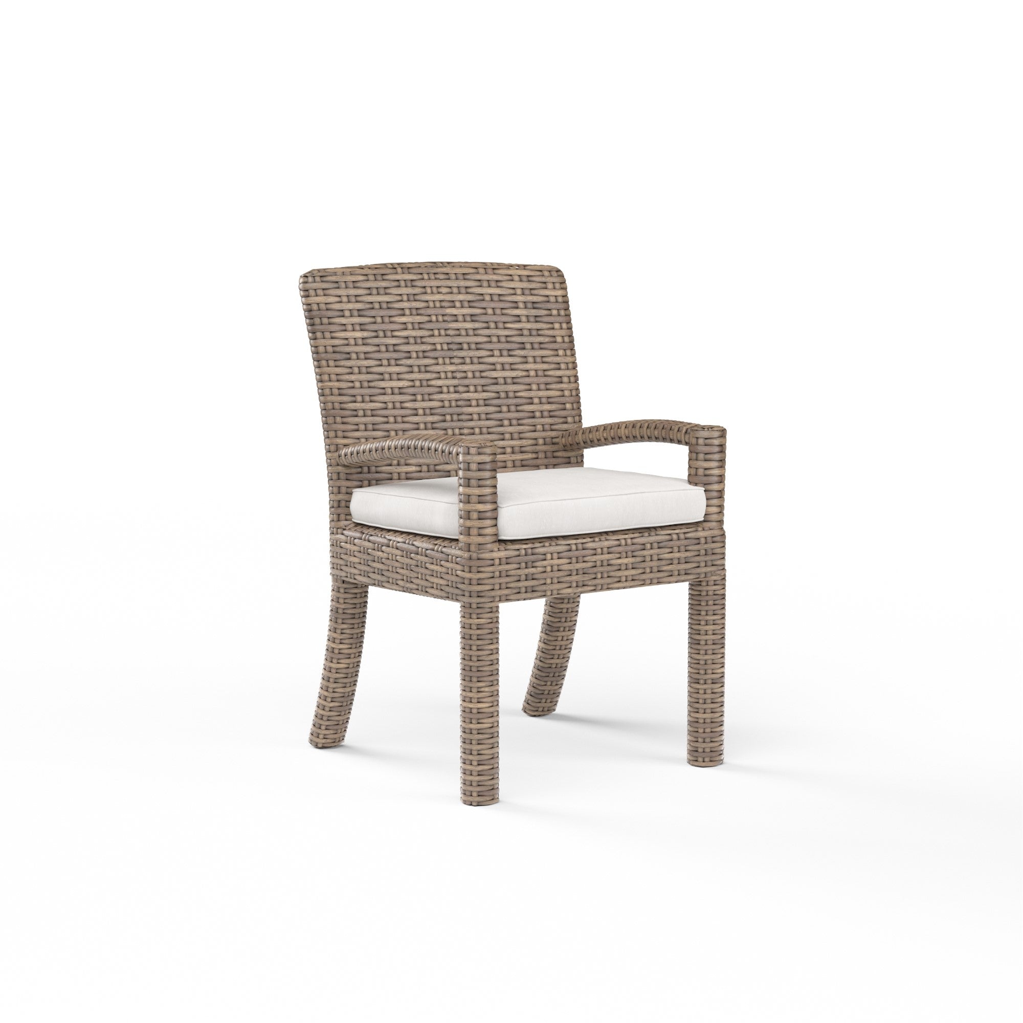 Havana Wicker Cushioned Dining Arm Chair