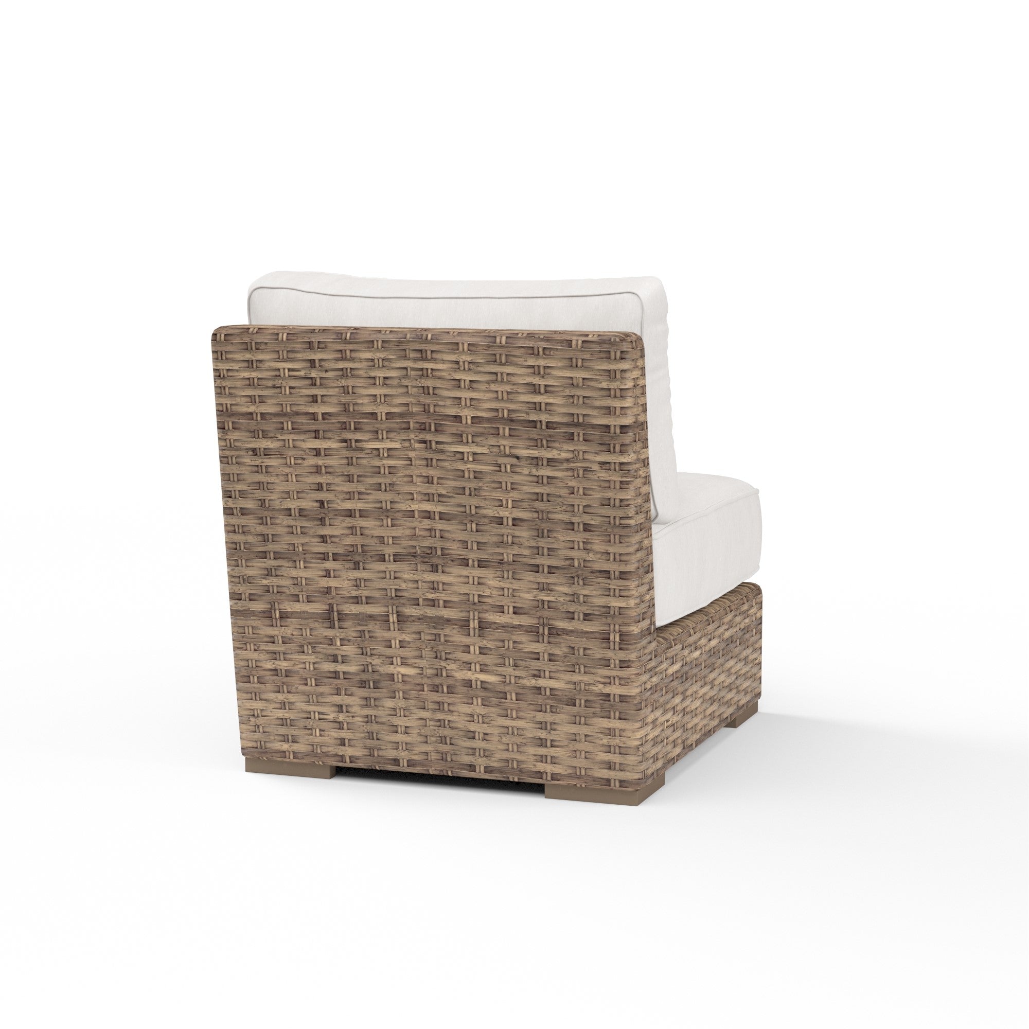 Havana Wicker Armless Club Chair