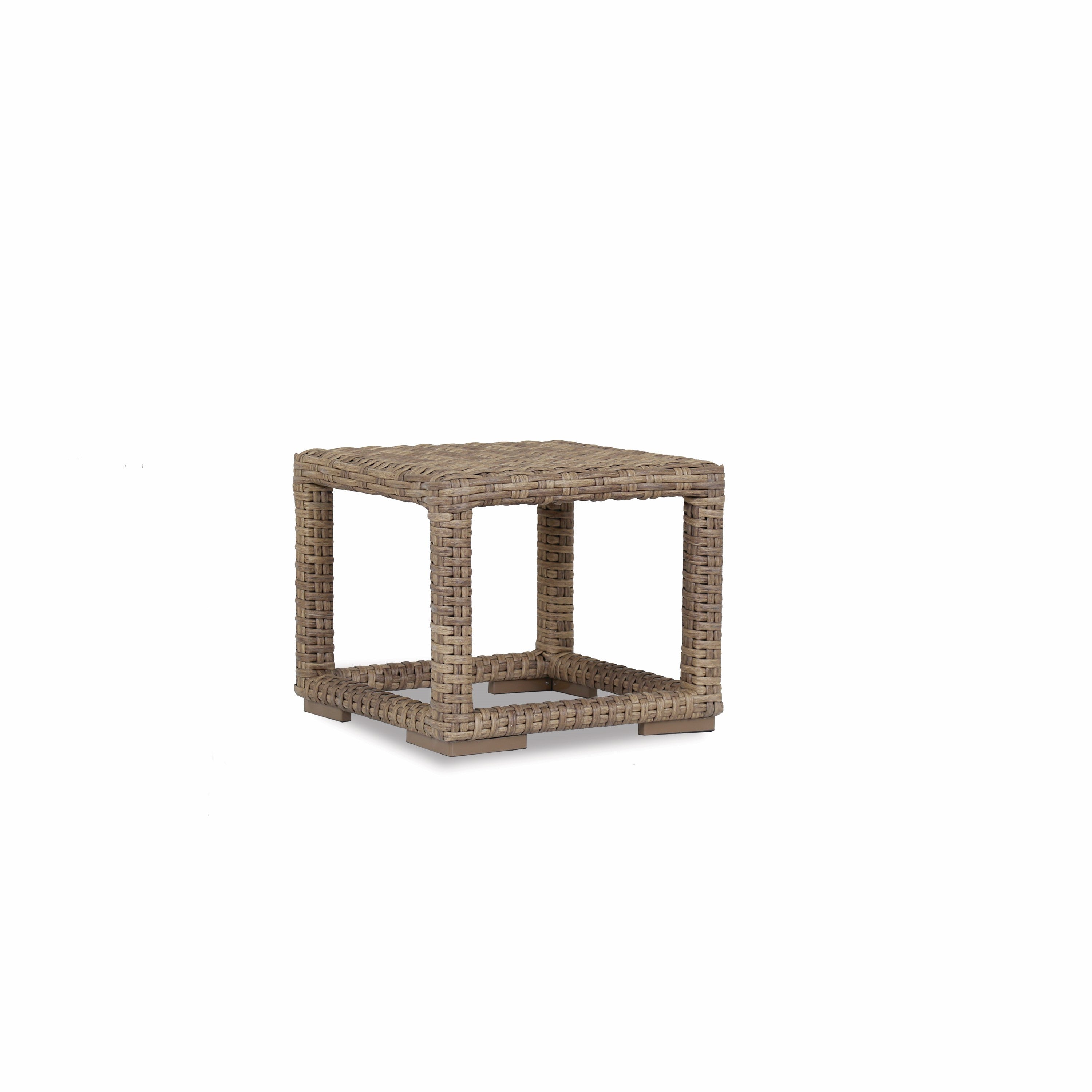 Havana 23" Square Wicker End Table