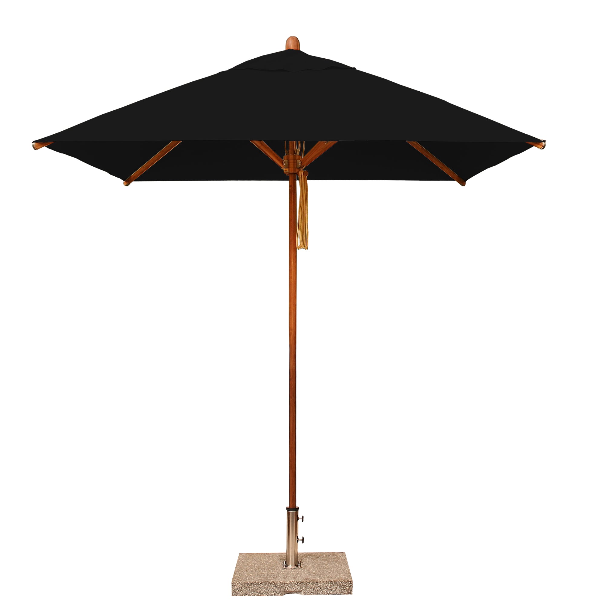 Levante 7' Square Bamboo Market Umbrella