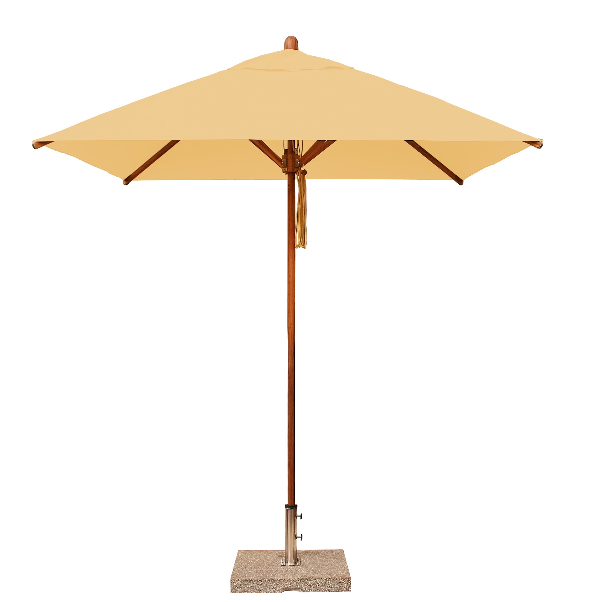 Levante 7' Square Bamboo Market Umbrella
