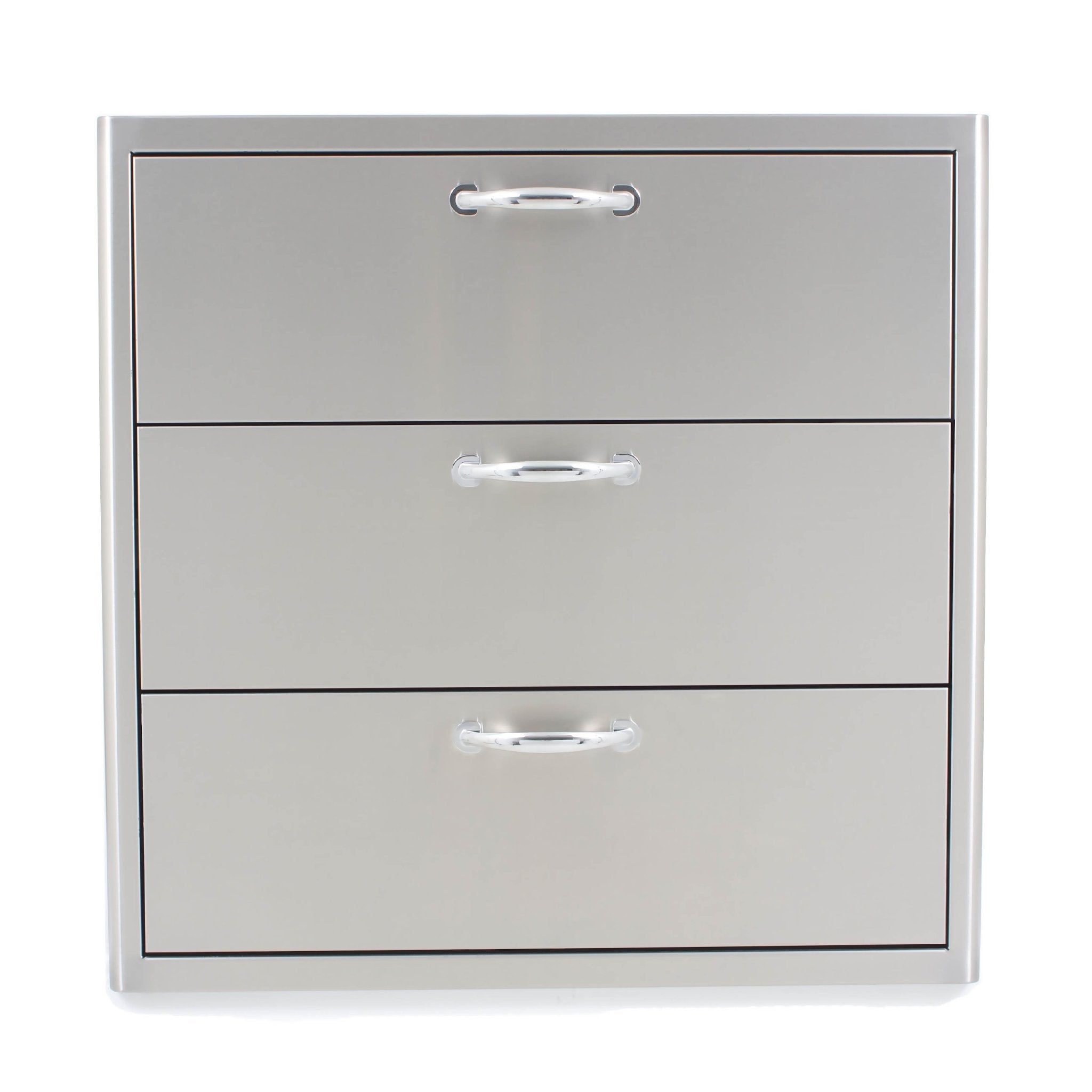 30" Stainless Steel Triple Access Drawer