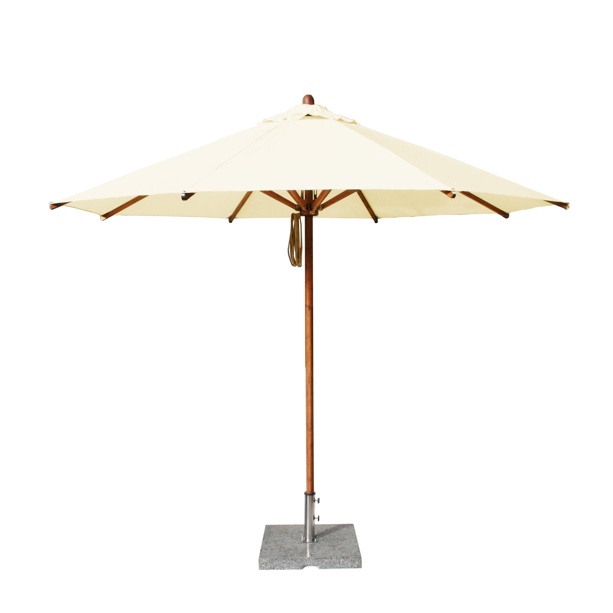 Levante 10' Round Bamboo Market Umbrella
