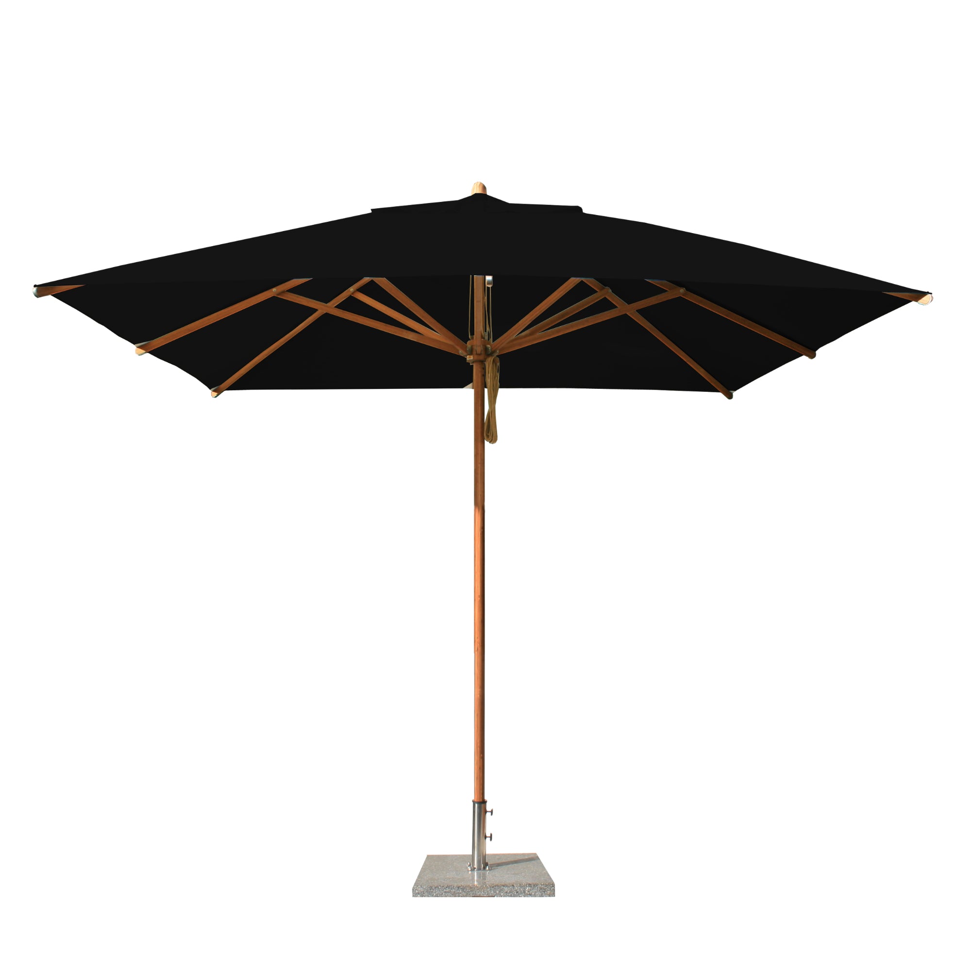 Levante 10' Square Bamboo Market Umbrella
