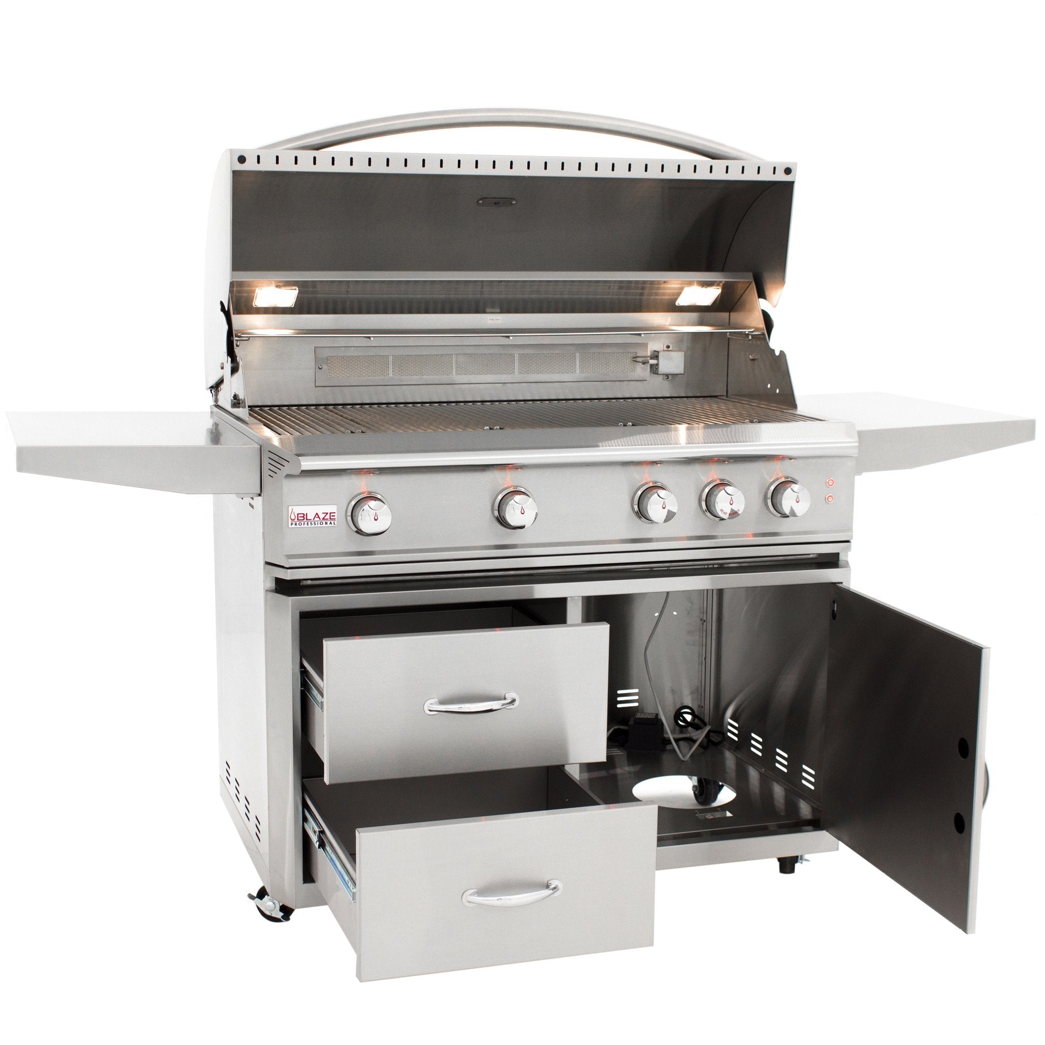 Stainless Steel Grill Cart for Professional 44" 4-Burner Gas Grill