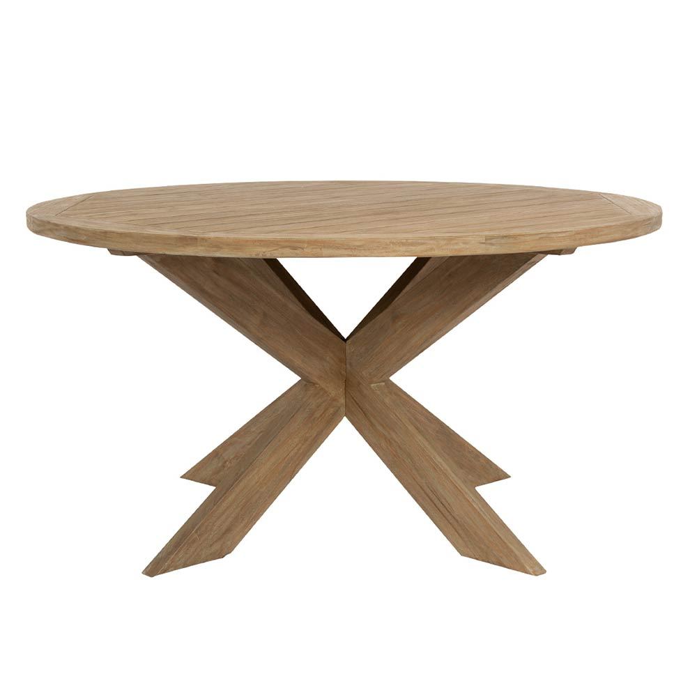 Coastal Teak 56" Round Dining Table