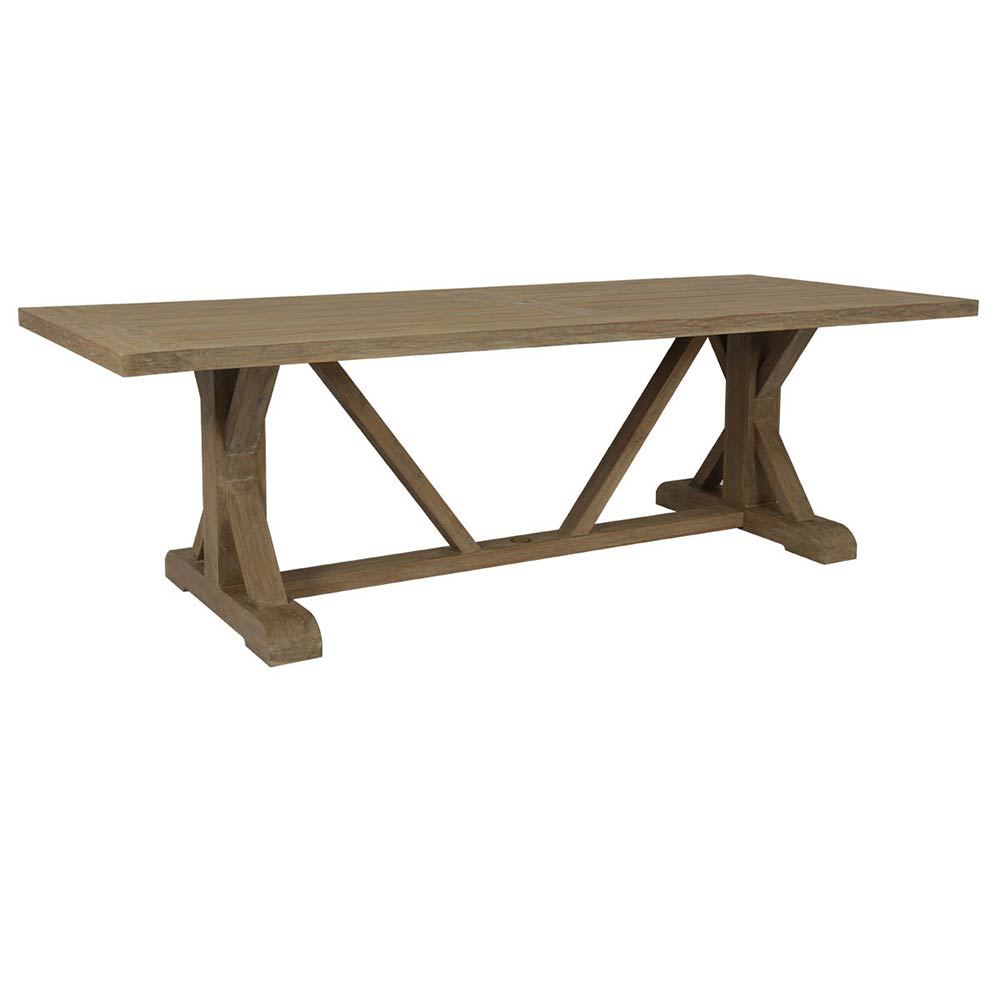 Coastal Teak 94" x 40" Rectangular Dining Table