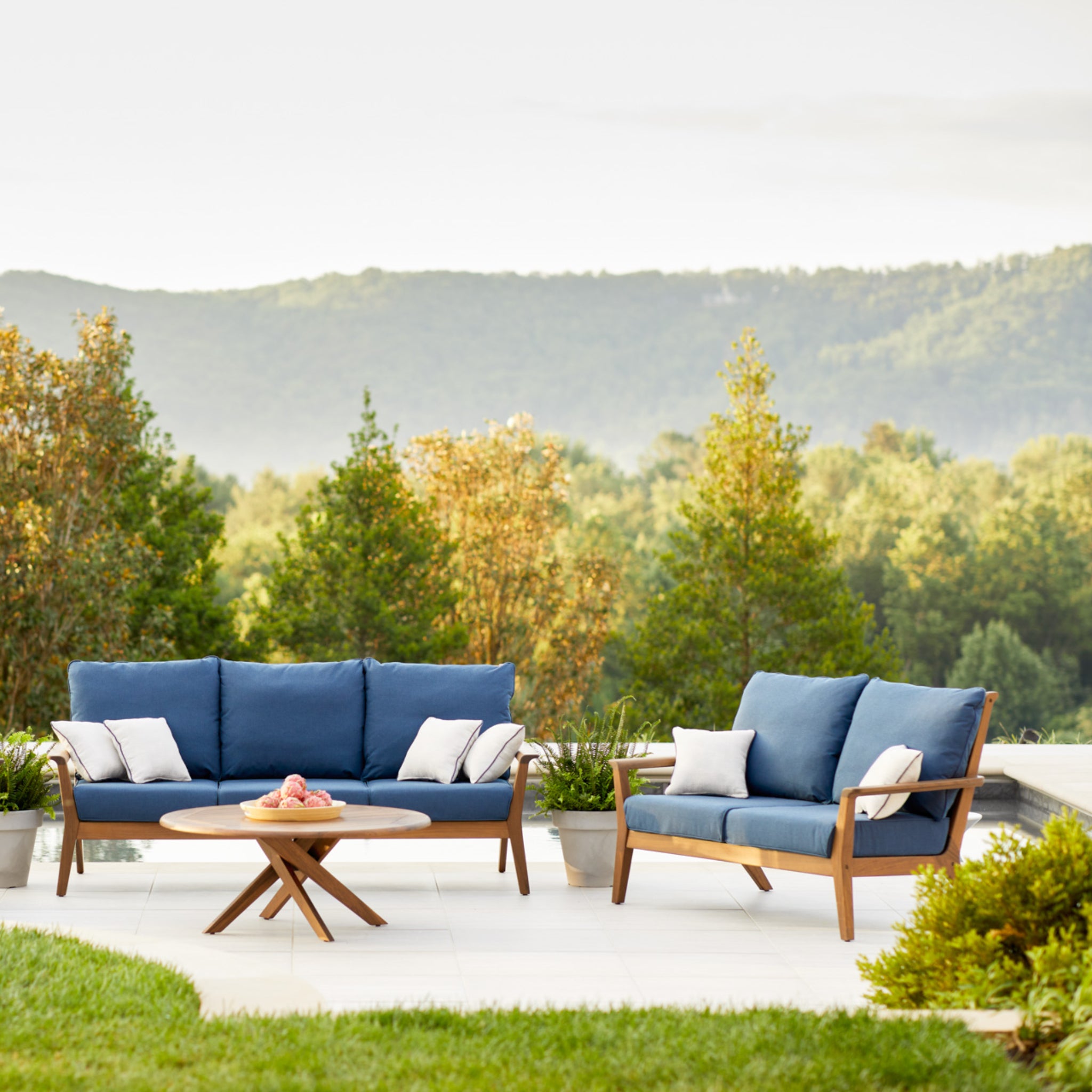 Sky Ipe Wood Loveseat