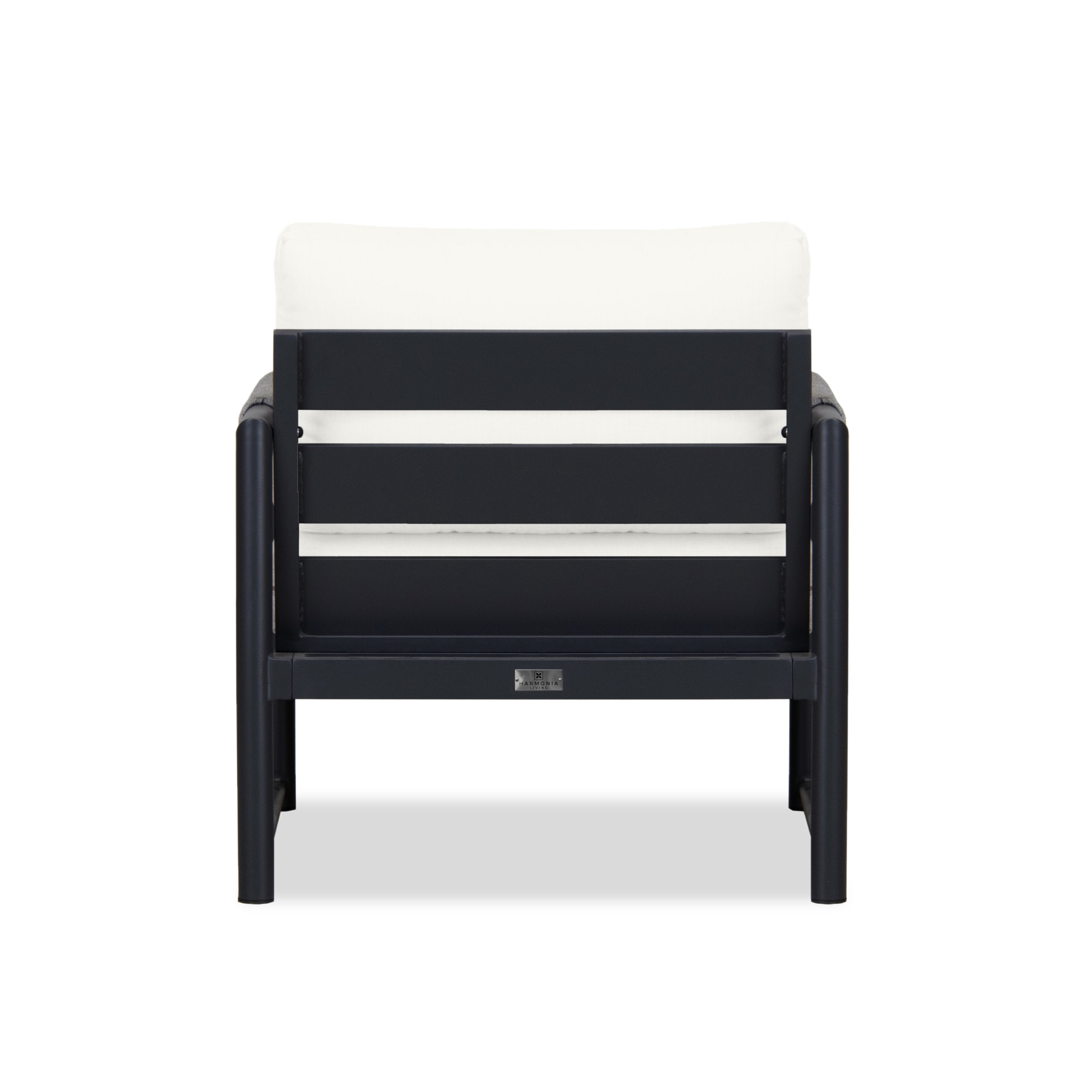 Alto Club Chair#Finish_Black#Fabric_Canvas Natural