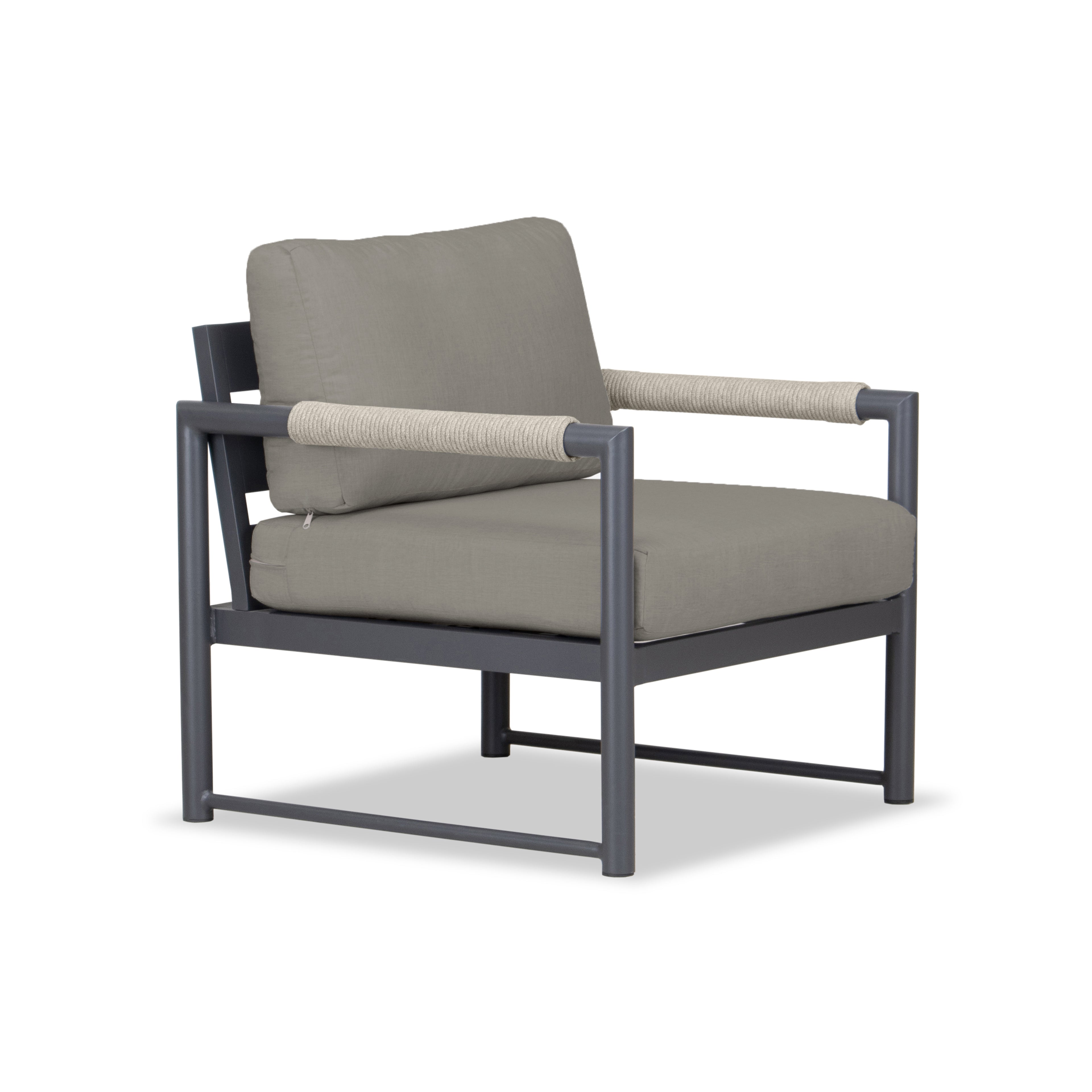 Alto Club Chair#Finish_Slate#Fabric_Canvas Charcoal