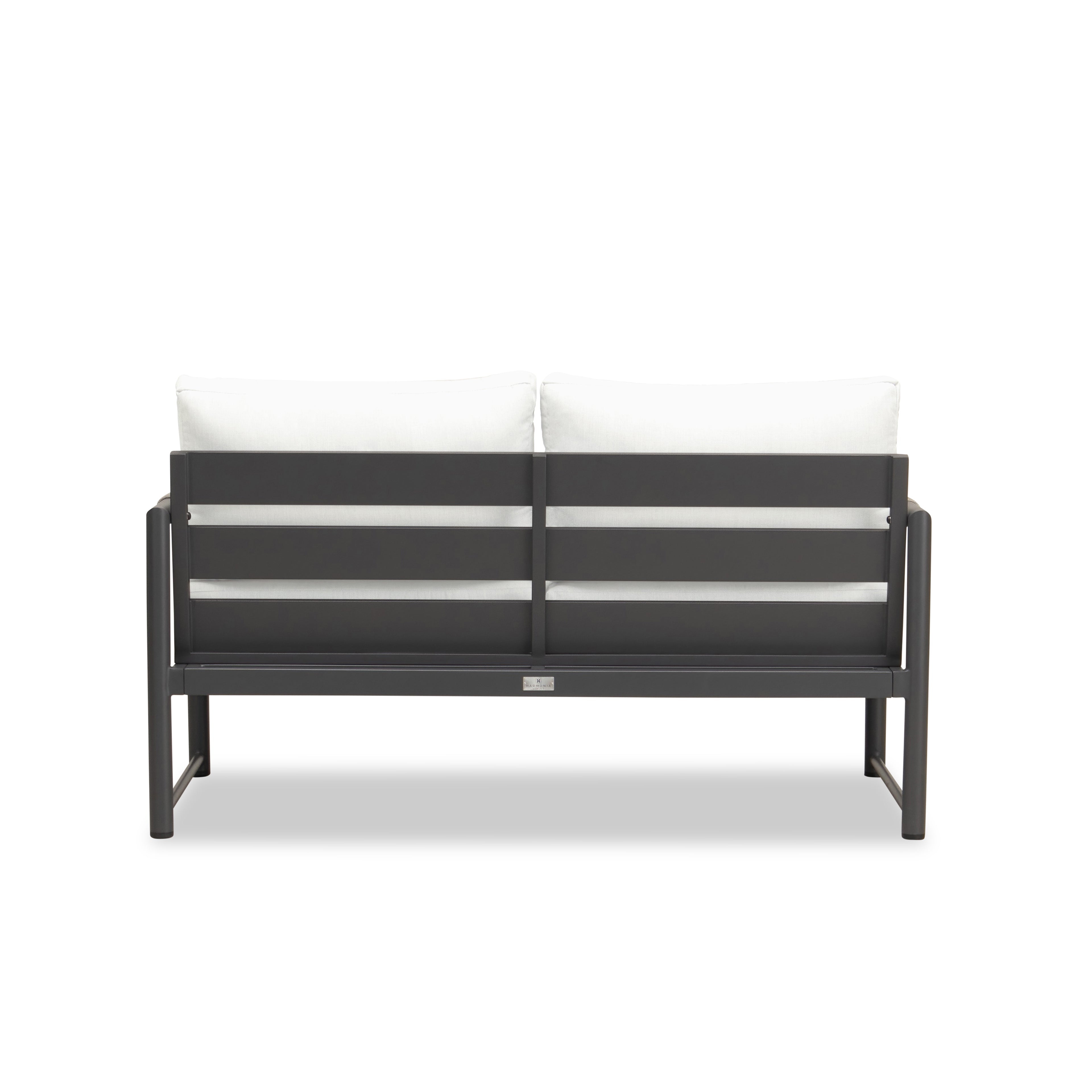 Alto Loveseat#Finish_Slate#Fabric_Canvas Natural