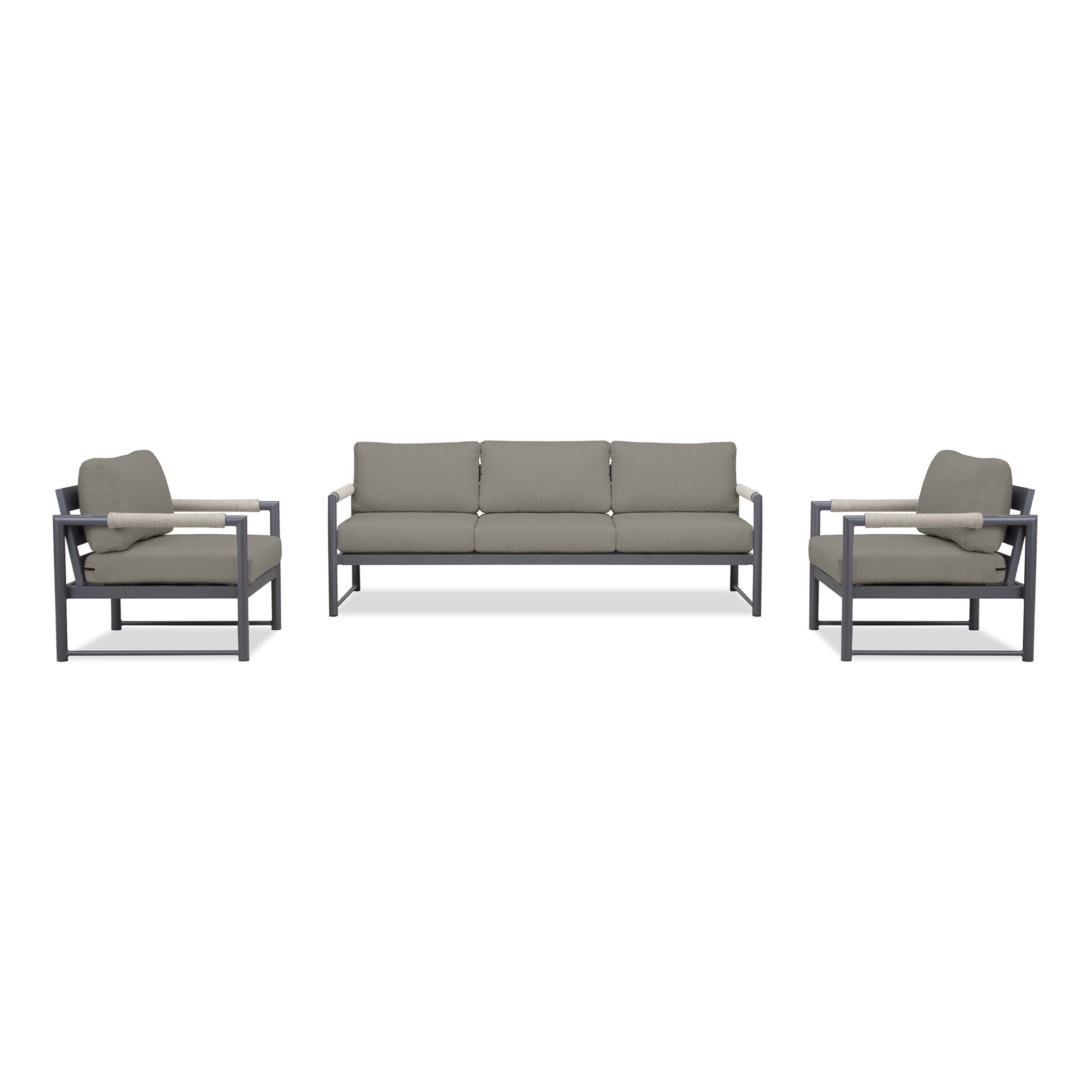variant:Two Club Chairs / Slate/Pebble Gray / Canvas Charcoal