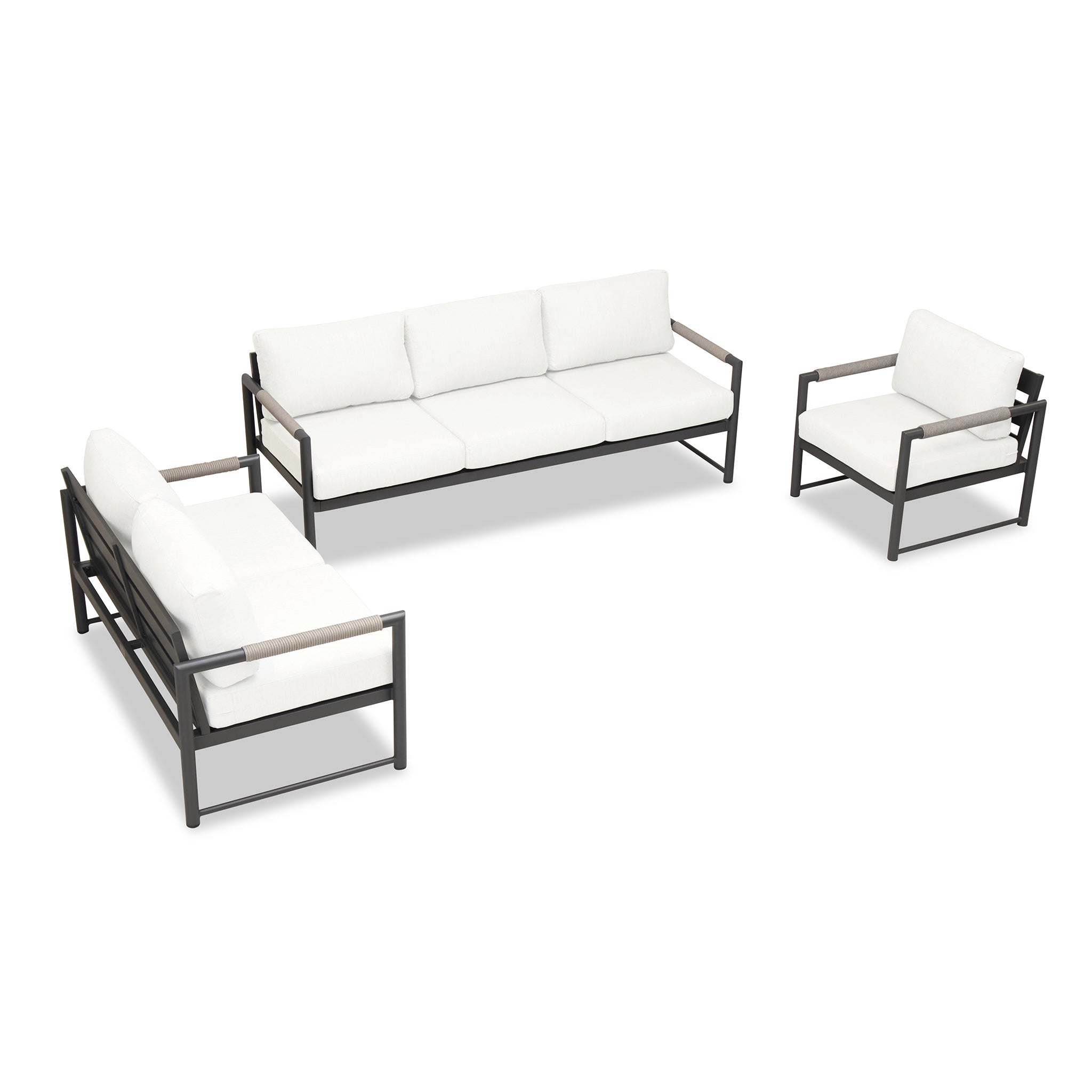 variant:Club Chair and Loveseat / Slate/Pebble Gray / Canvas Natural