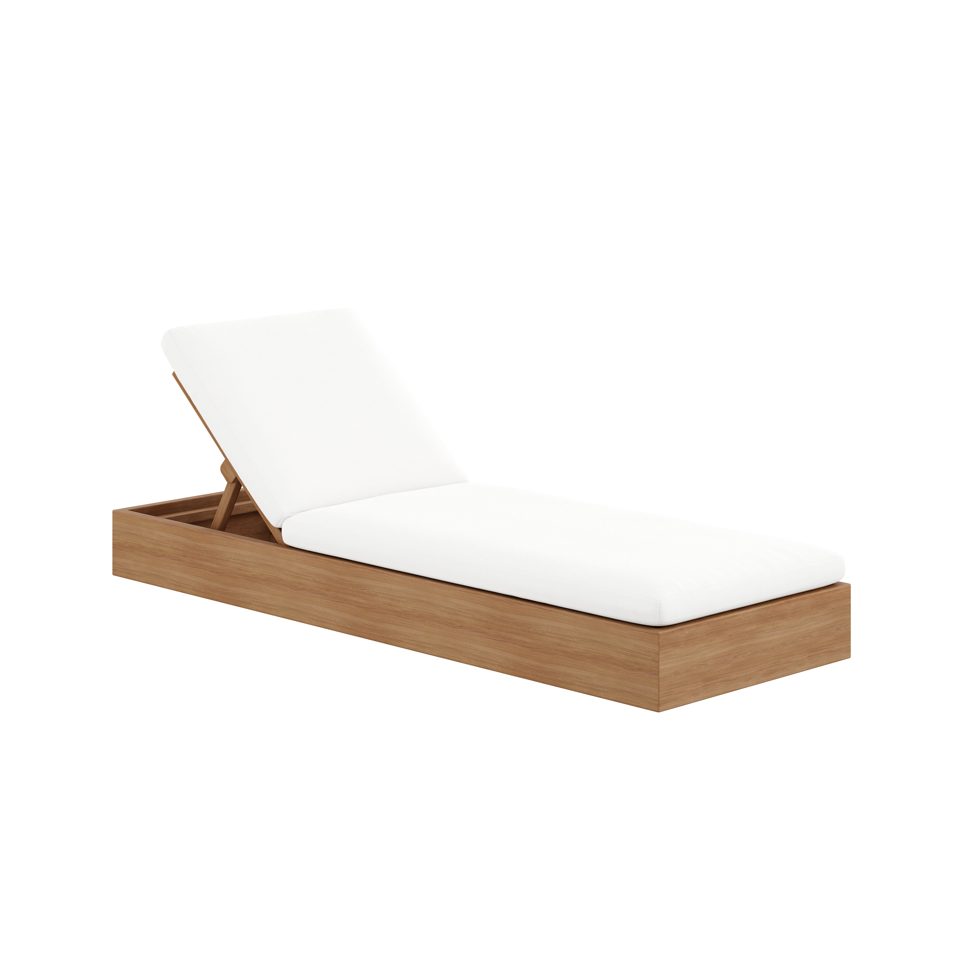 Beja Chaise Lounge#Finish_Natural Sanded#Fabric_Canvas Natural