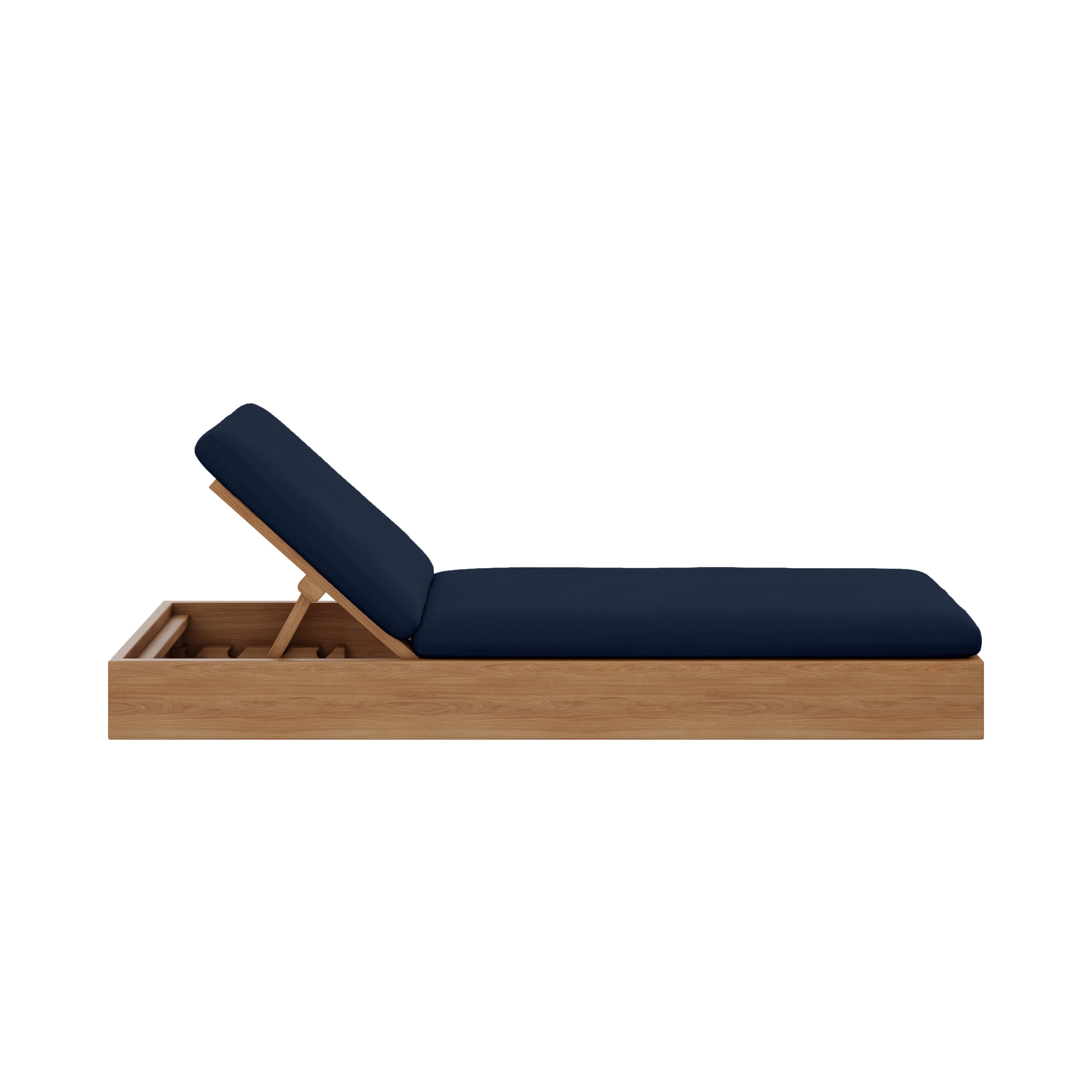 Beja Chaise Lounge#Finish_Natural Sanded#Fabric_Spectrum Indigo