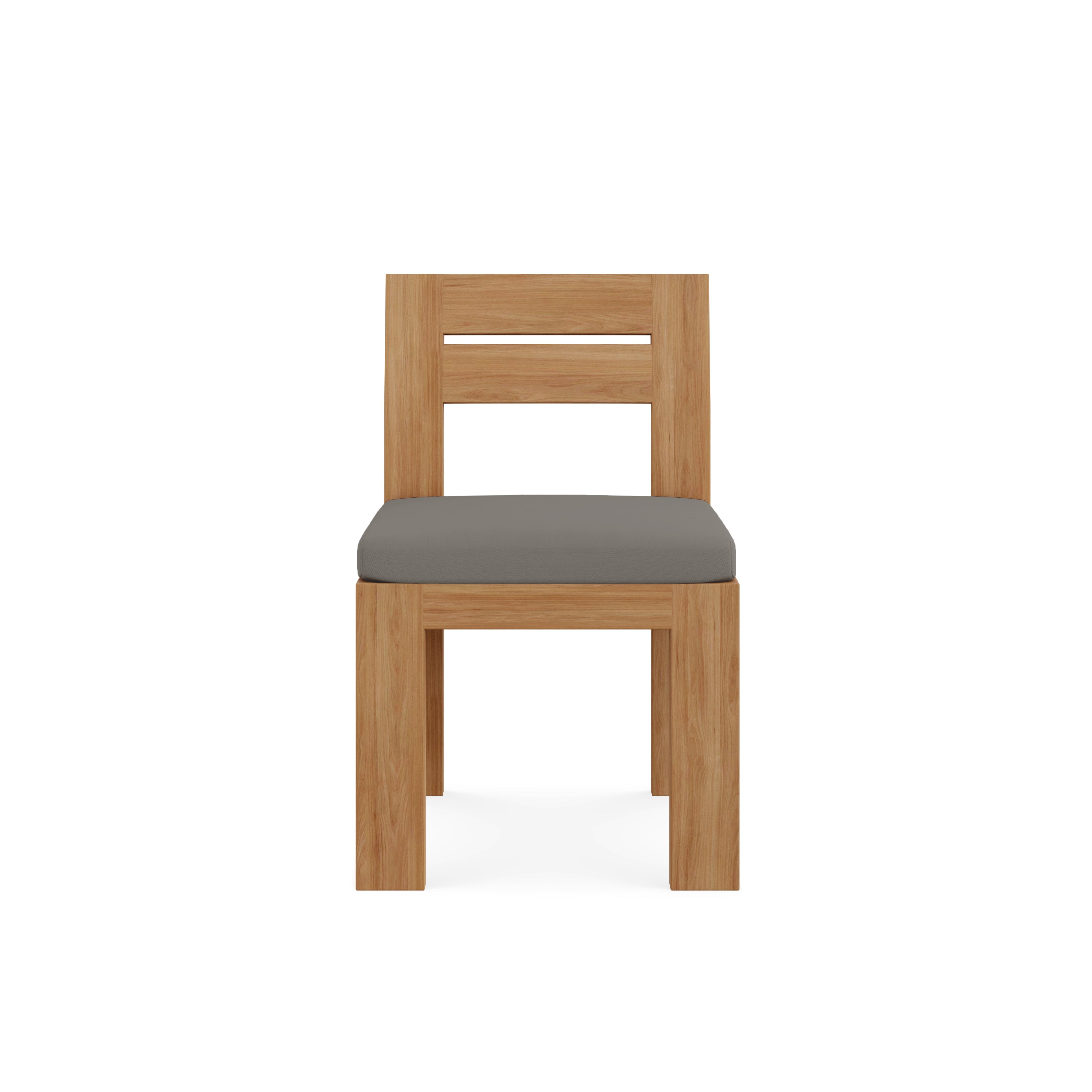 Beja Dining Side Chair#Finish_Natural Sanded#Fabric_Canvas Charcoal