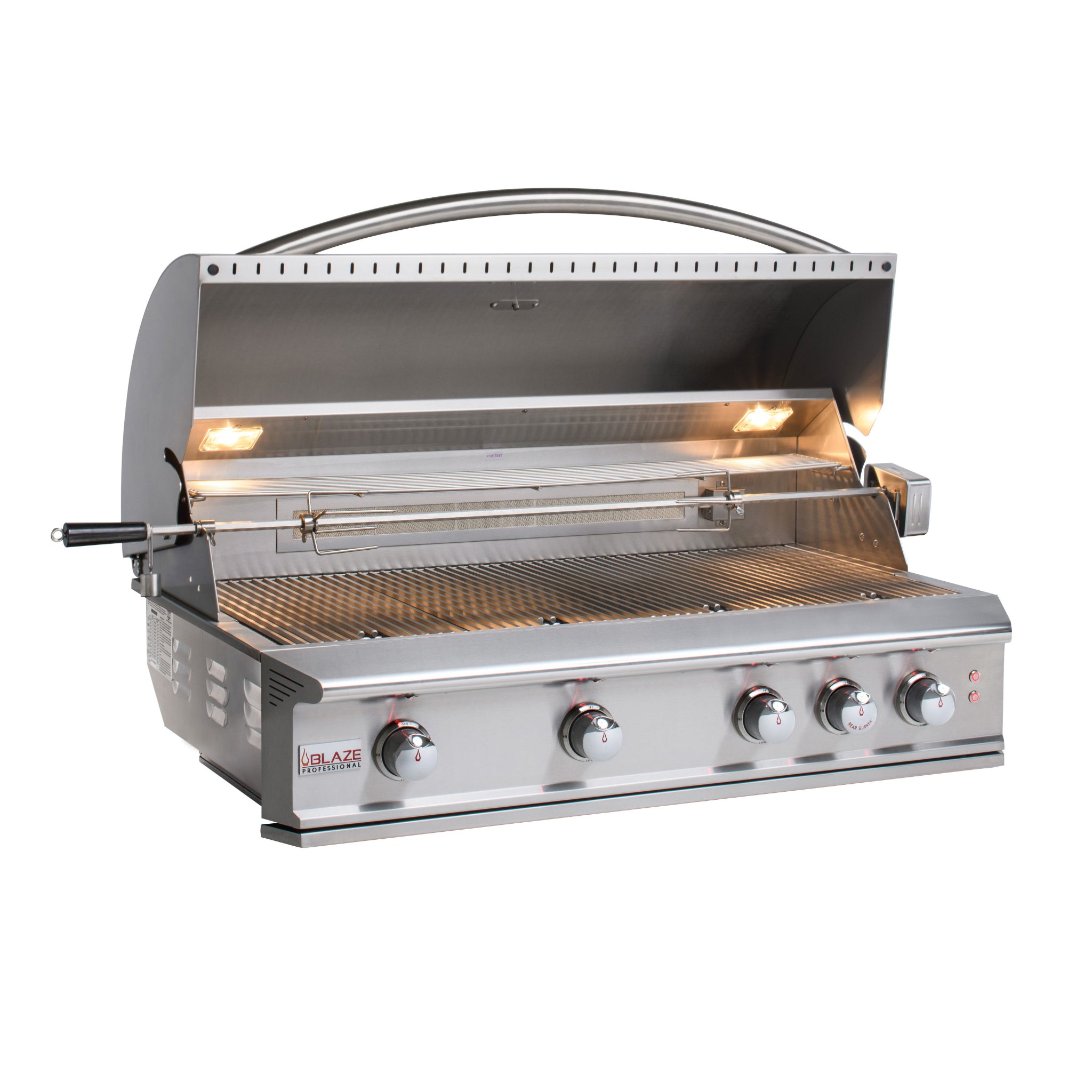 Professional 44" Stainless Steel 4-Burner Built-In Gas Grill