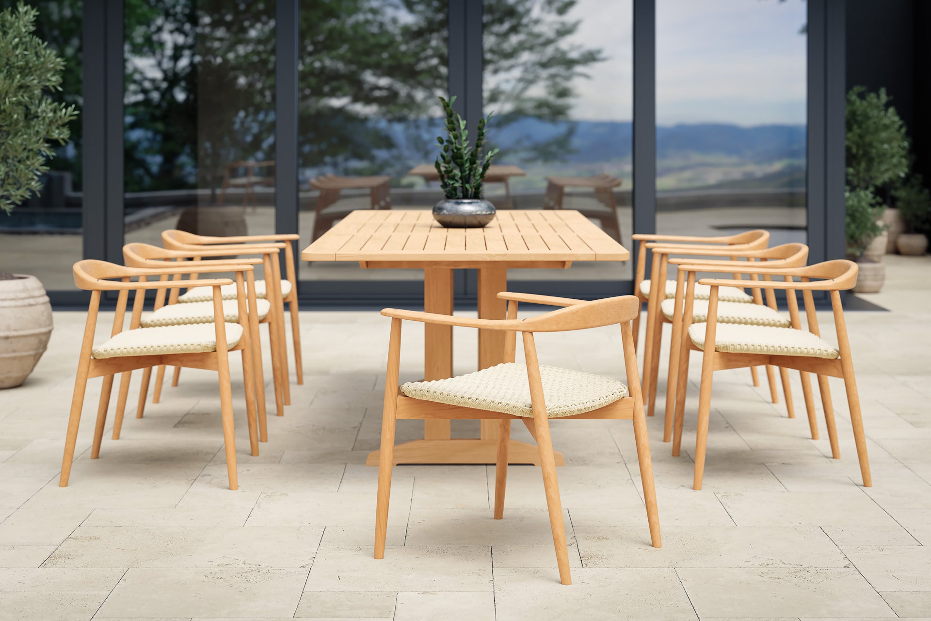 Dana Teak Dining Arm Chair