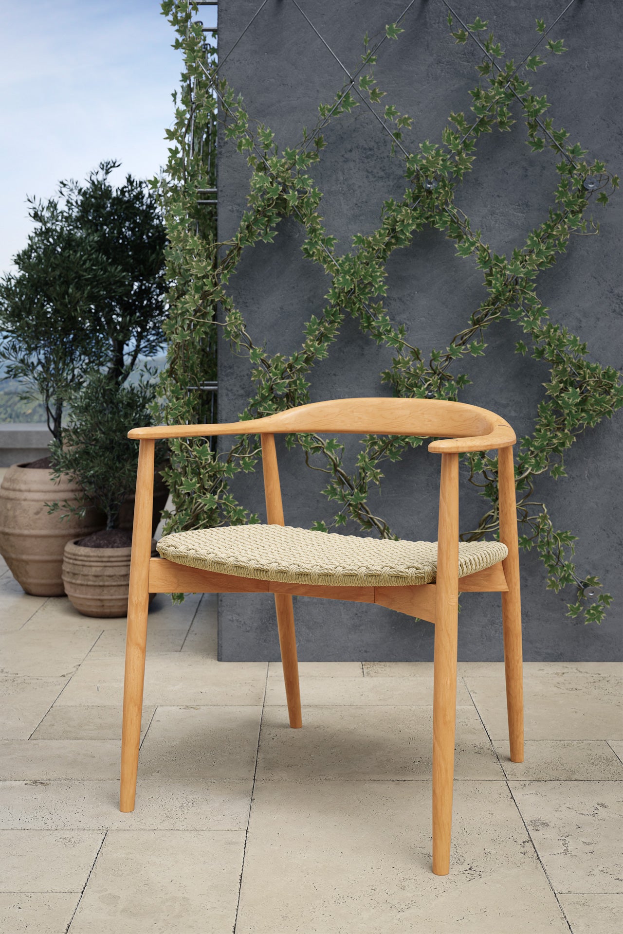 Dana Teak Dining Arm Chair