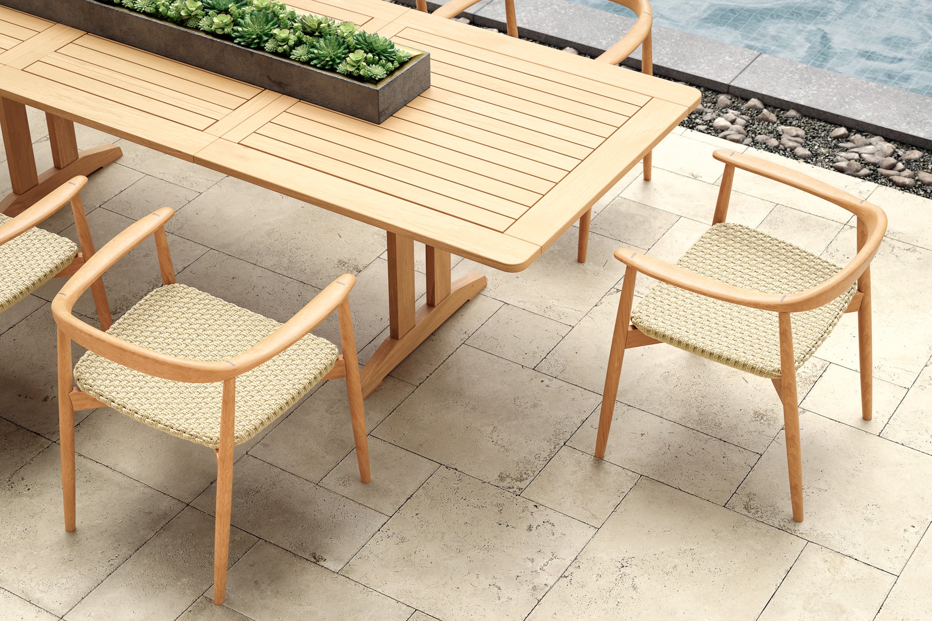 Dana Teak Dining Arm Chair