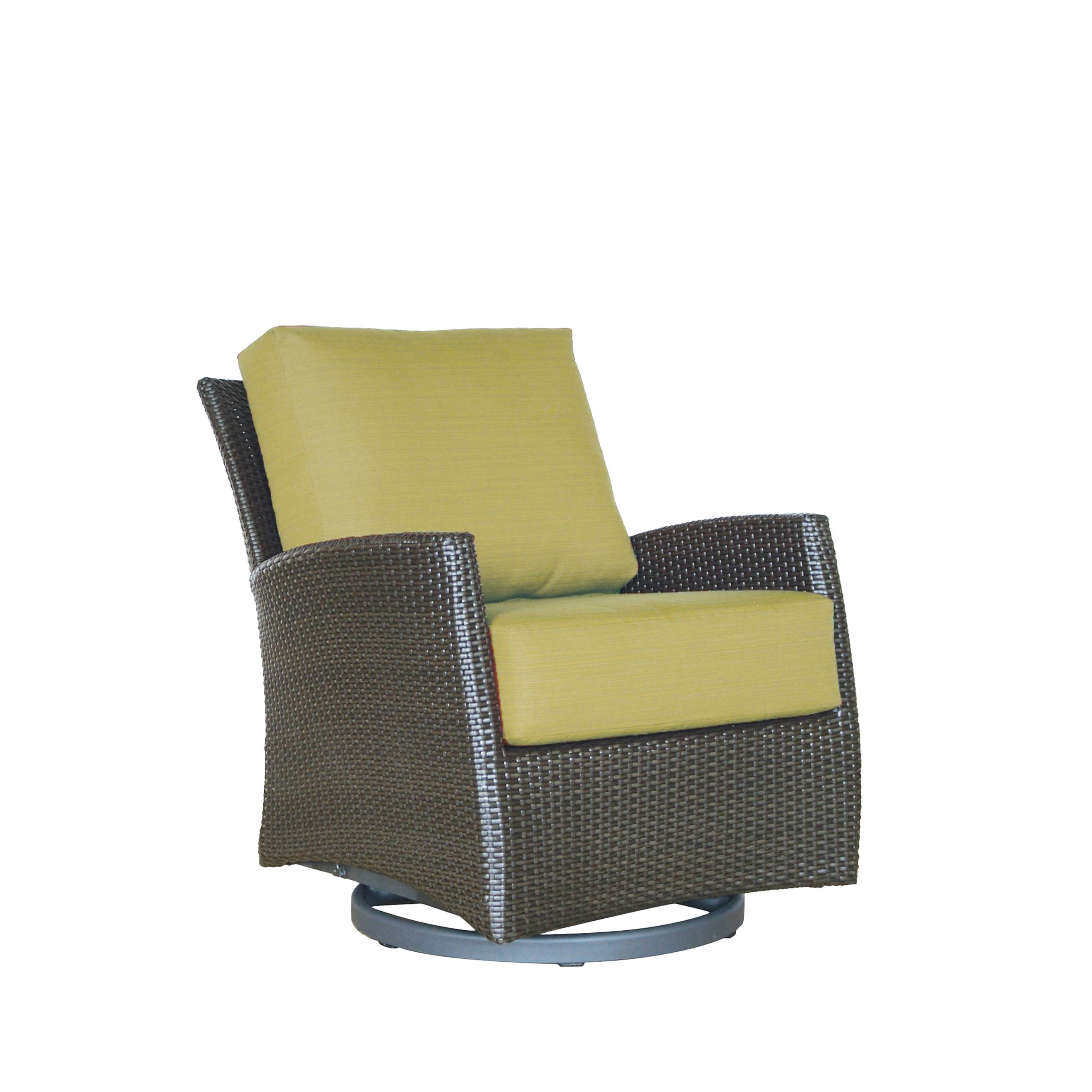Palm Harbor Wicker Swivel Gliding Club Chair