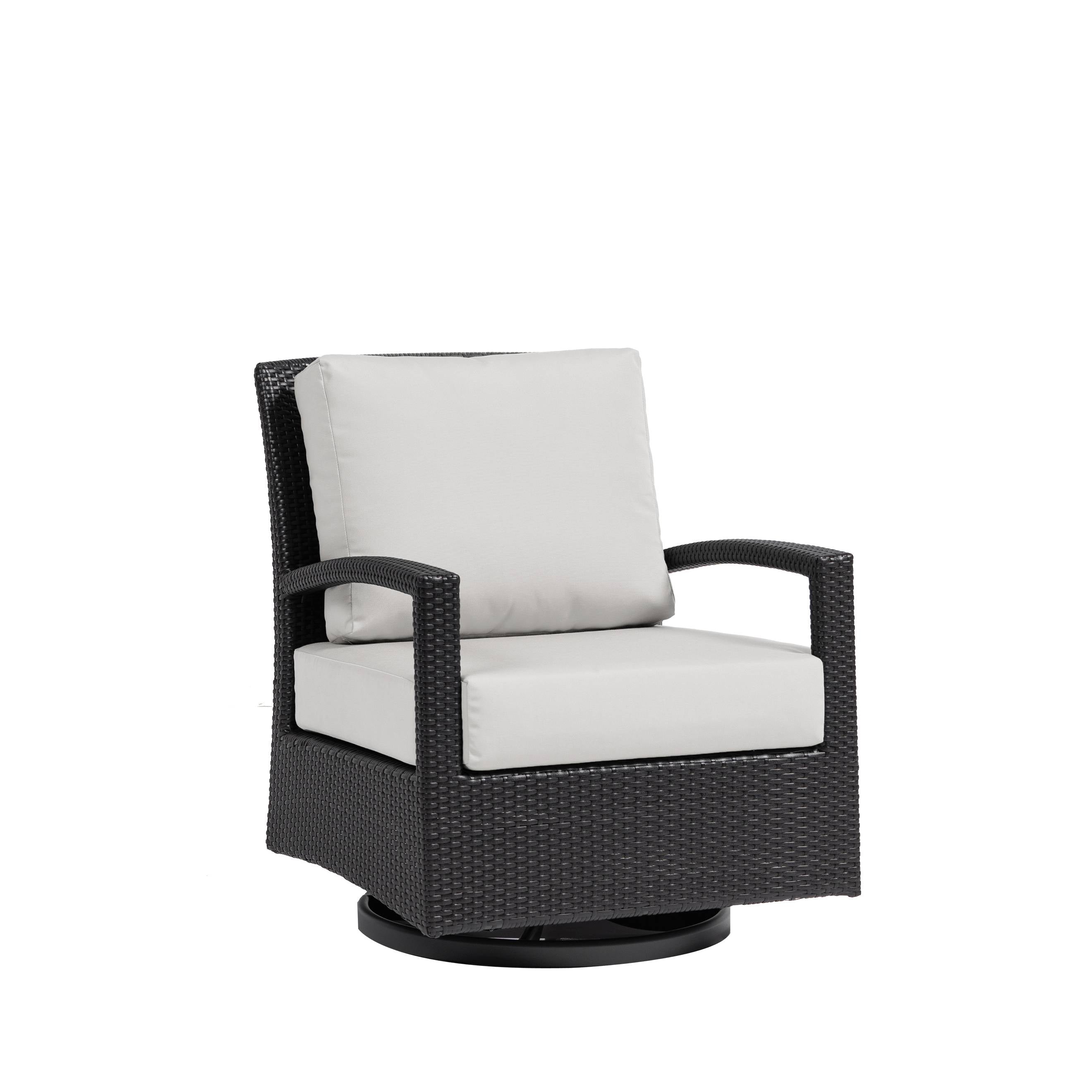 New Miami Lakes Wicker Swivel Gliding Club Chair