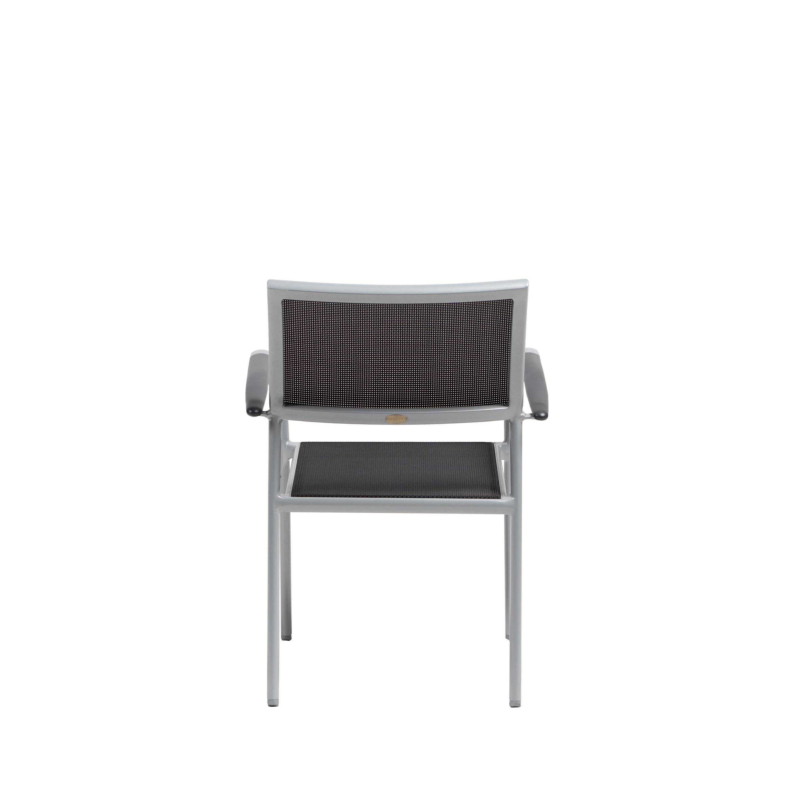 New Roma Sling Stackable Dining Arm Chair