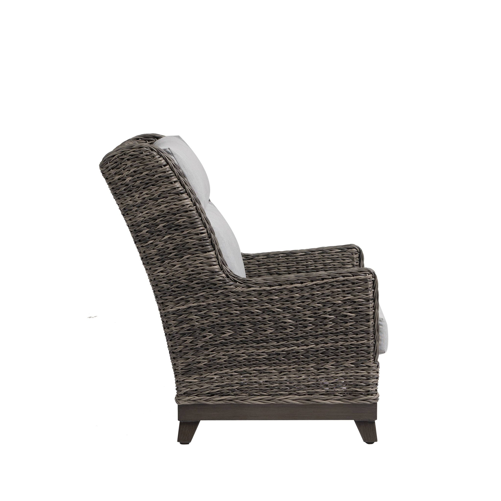 Boston Wicker High Back Wing Club Chair