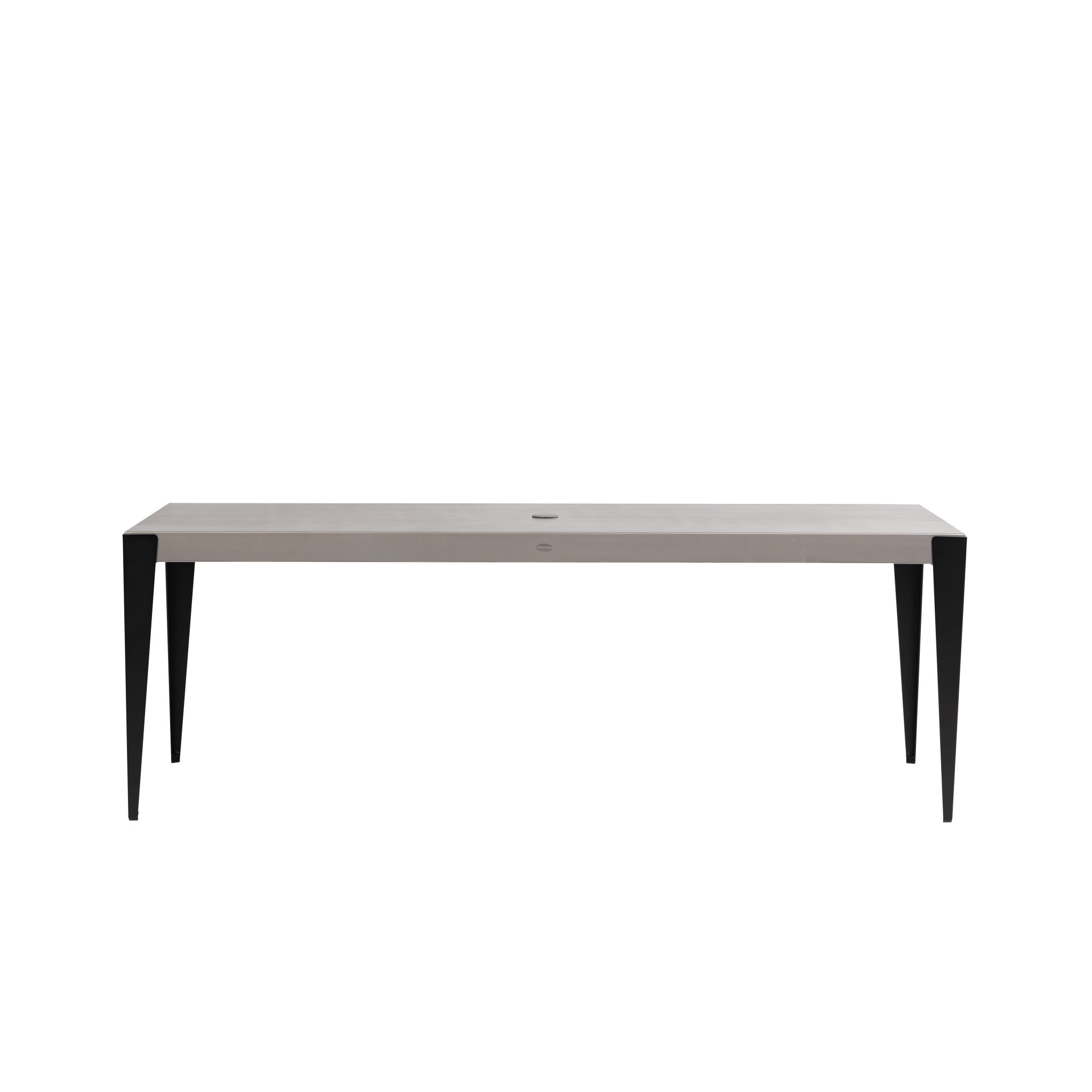 Genval 84.5" x 38" Rectangular Dining Table w/ Umbrella Hole