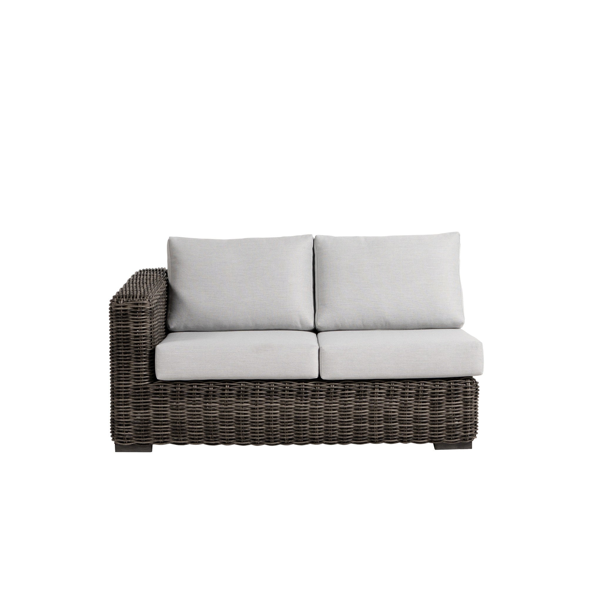 Cubo Wicker Left Arm Loveseat