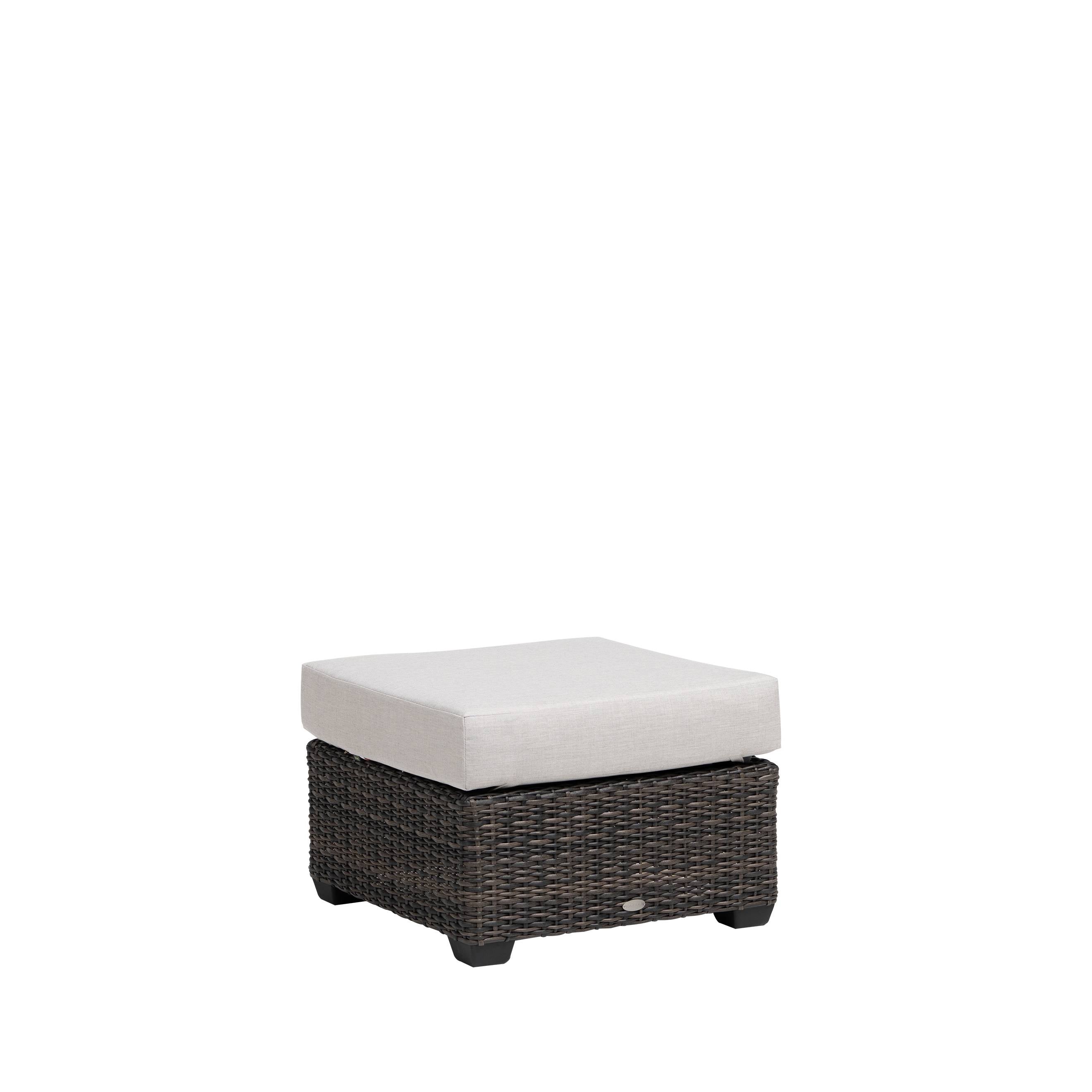 Coral Gables Wicker Ottoman