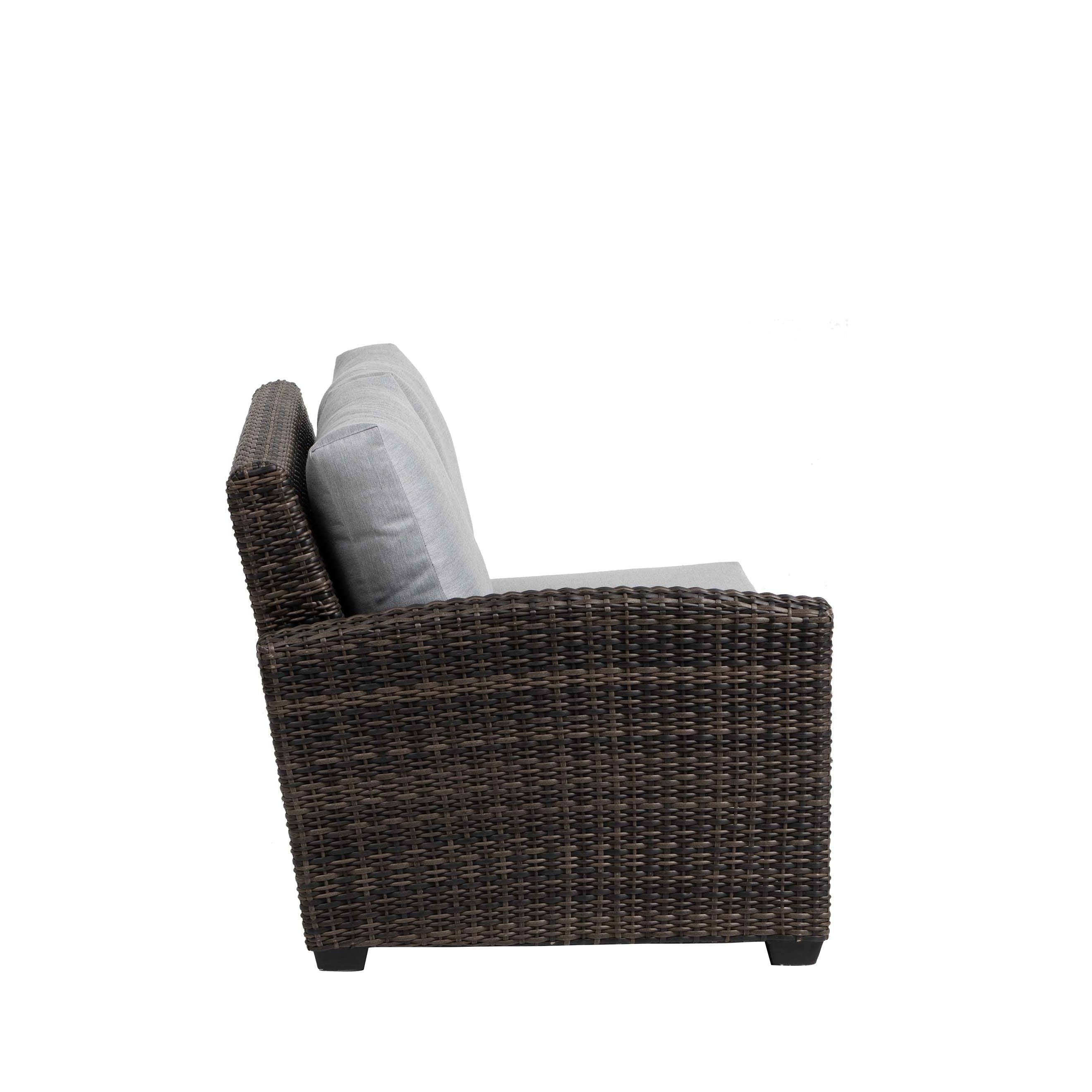 Coral Gables Wicker Left Arm Loveseat