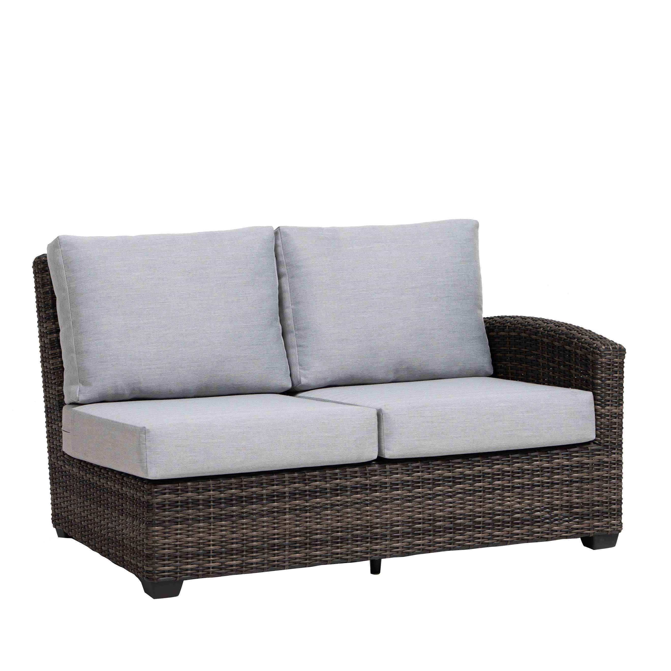 Coral Gables Wicker Right Arm Loveseat