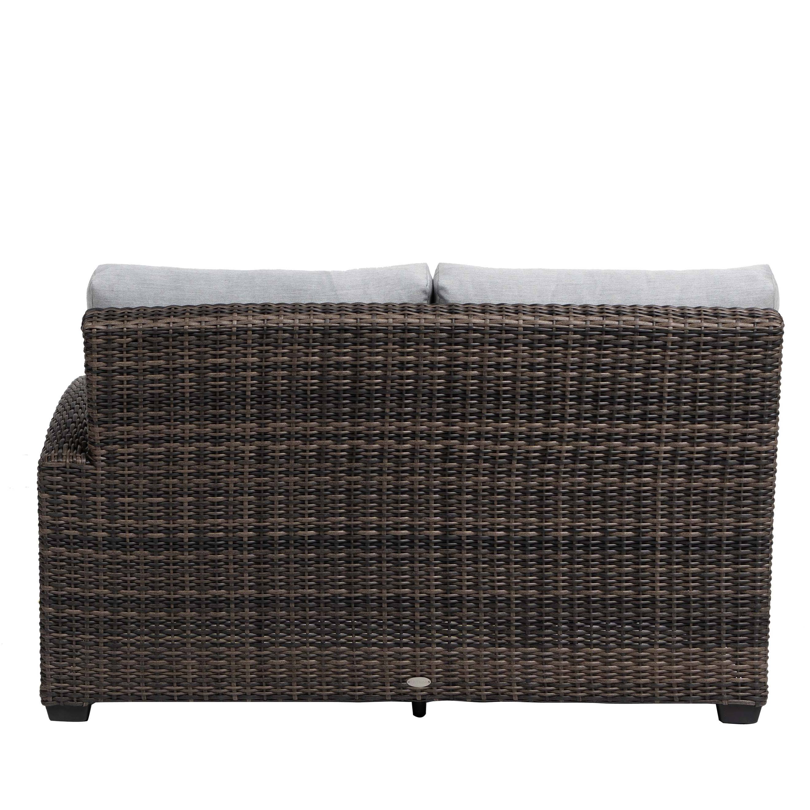Coral Gables Wicker Right Arm Loveseat