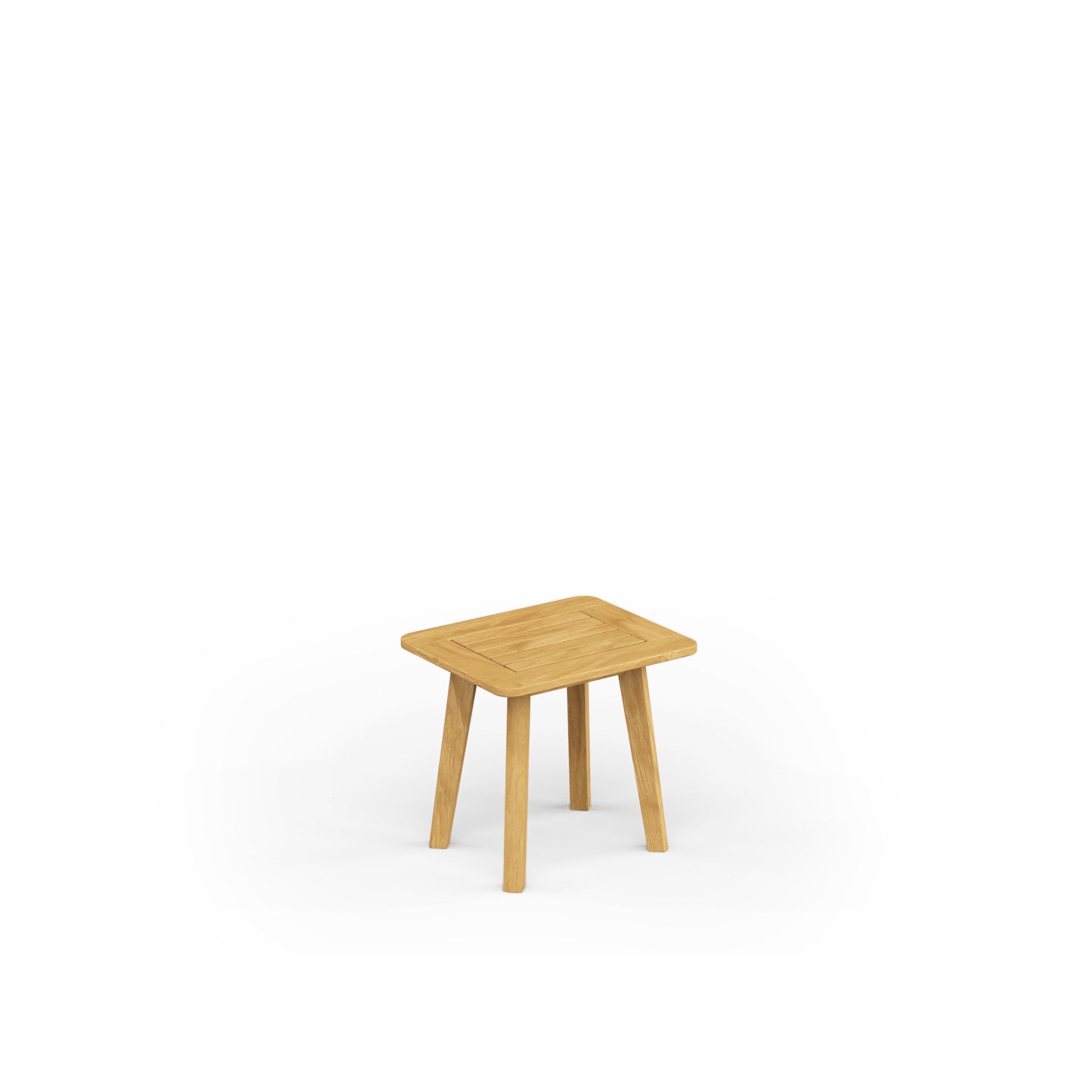 Foundations 16" x 20" Rectangular Teak Side Table 50710