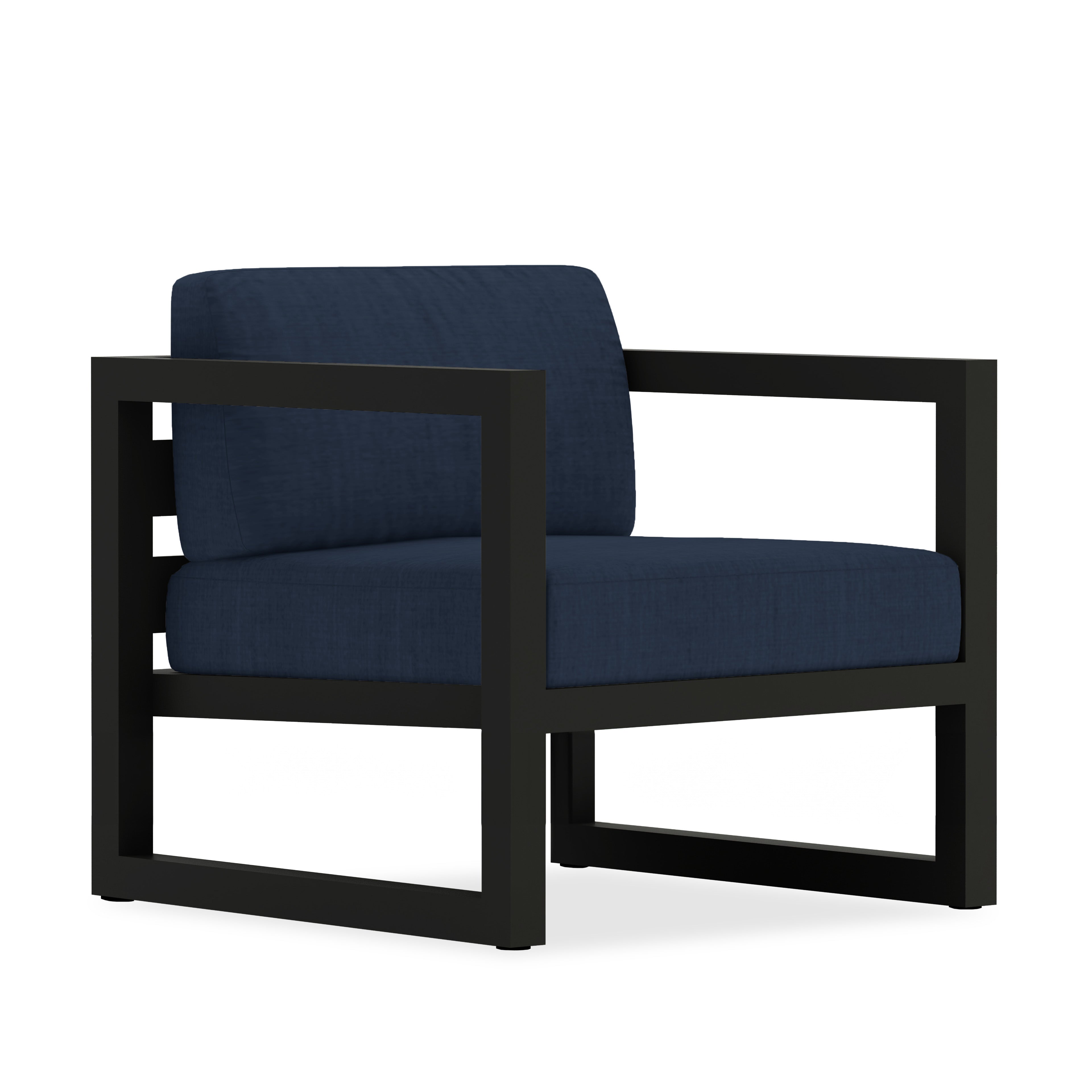 Avion Club Chair#Finish_Black#Fabric_Spectrum Indigo