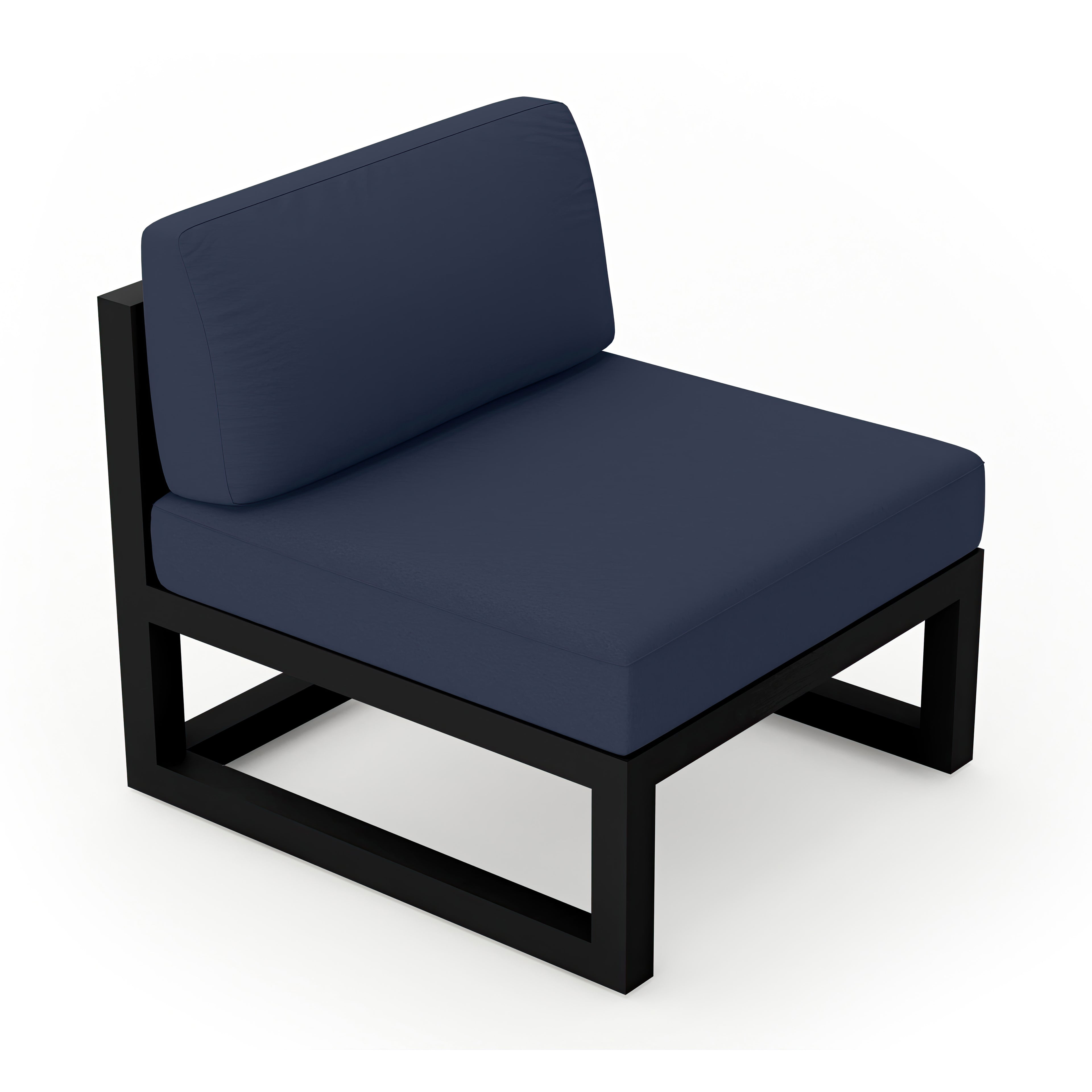 Avion Middle Section#Finish_Black#Fabric_Spectrum Indigo