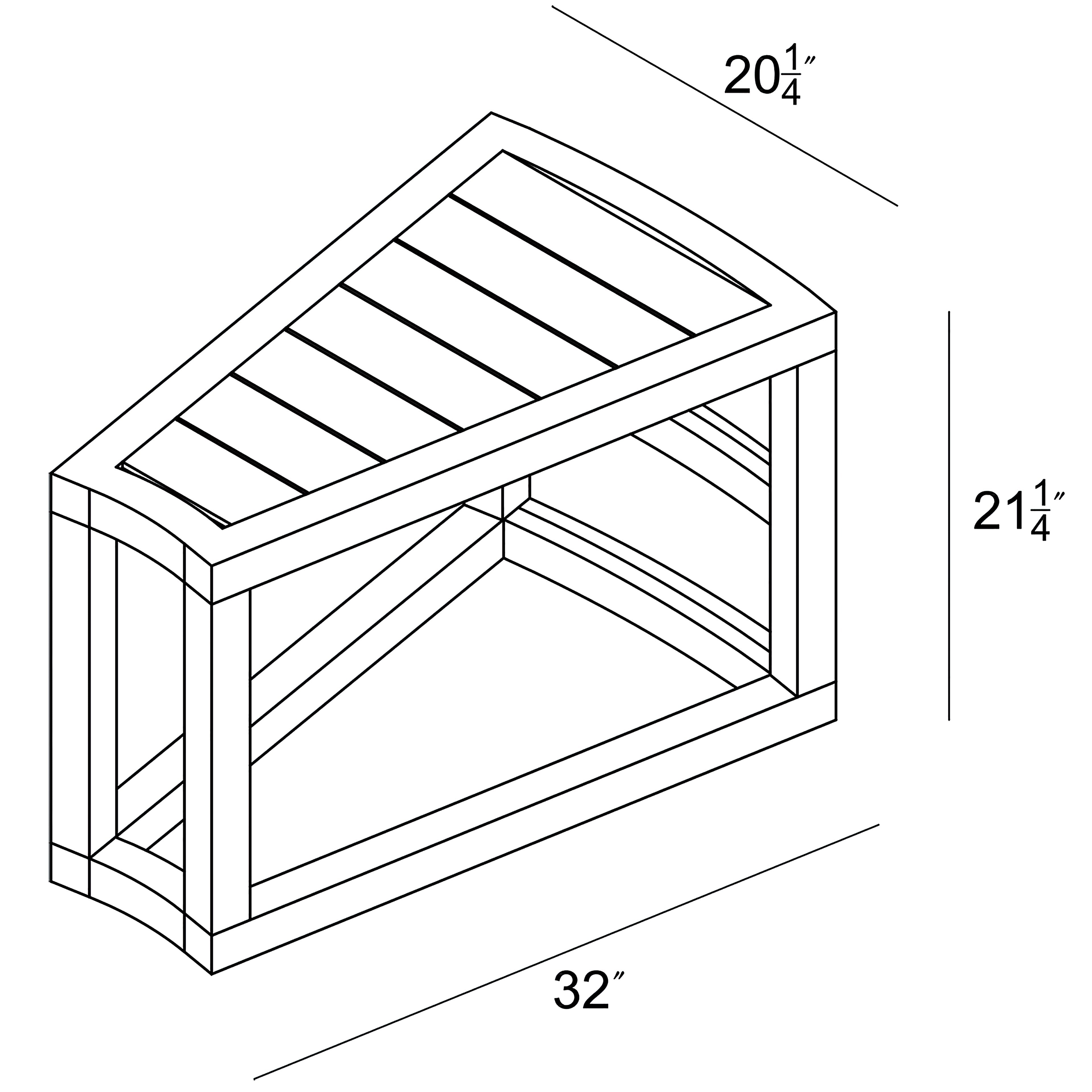 Avion Wedge End Table
