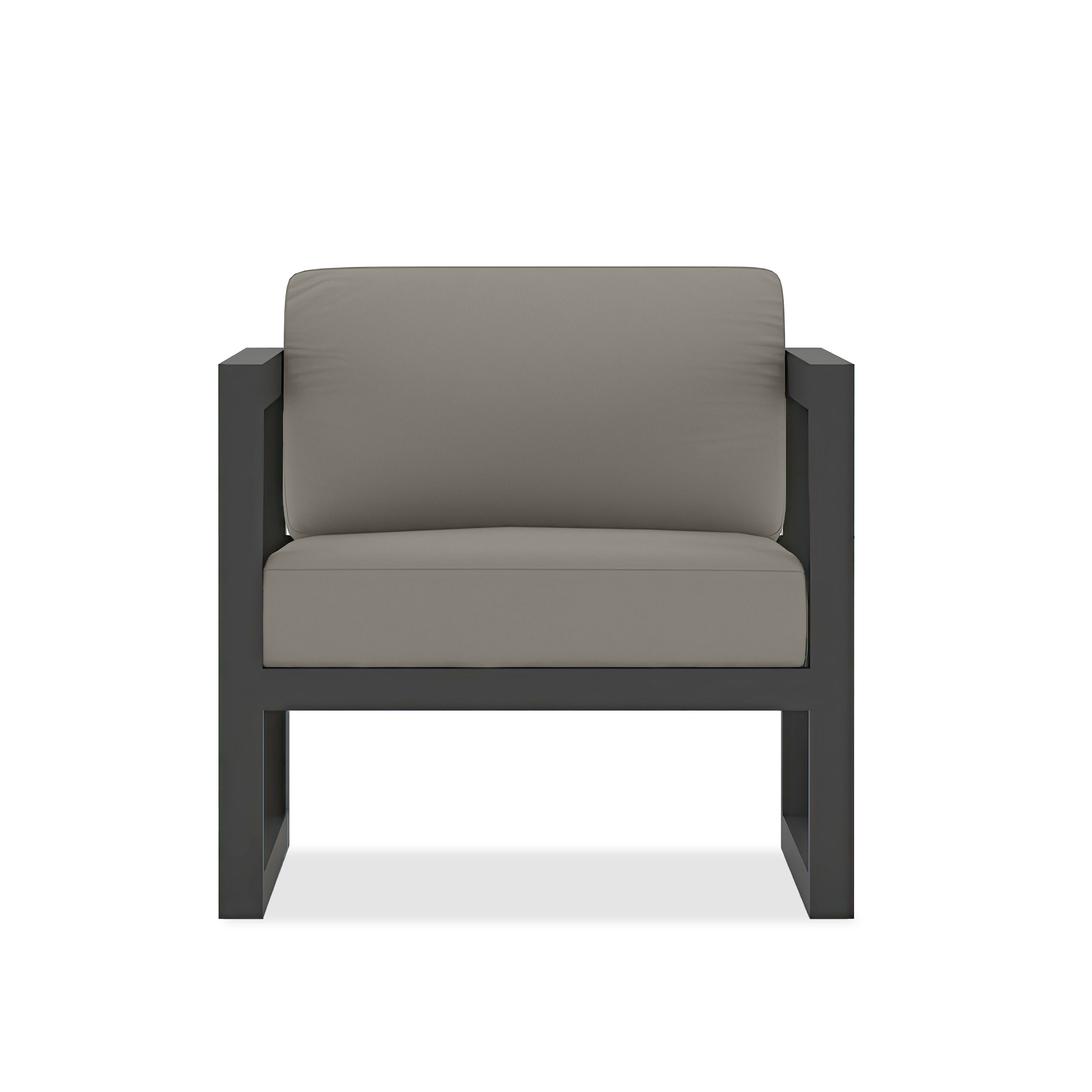 Avion Club Chair#Finish_Slate#Fabric_Canvas Charcoal
