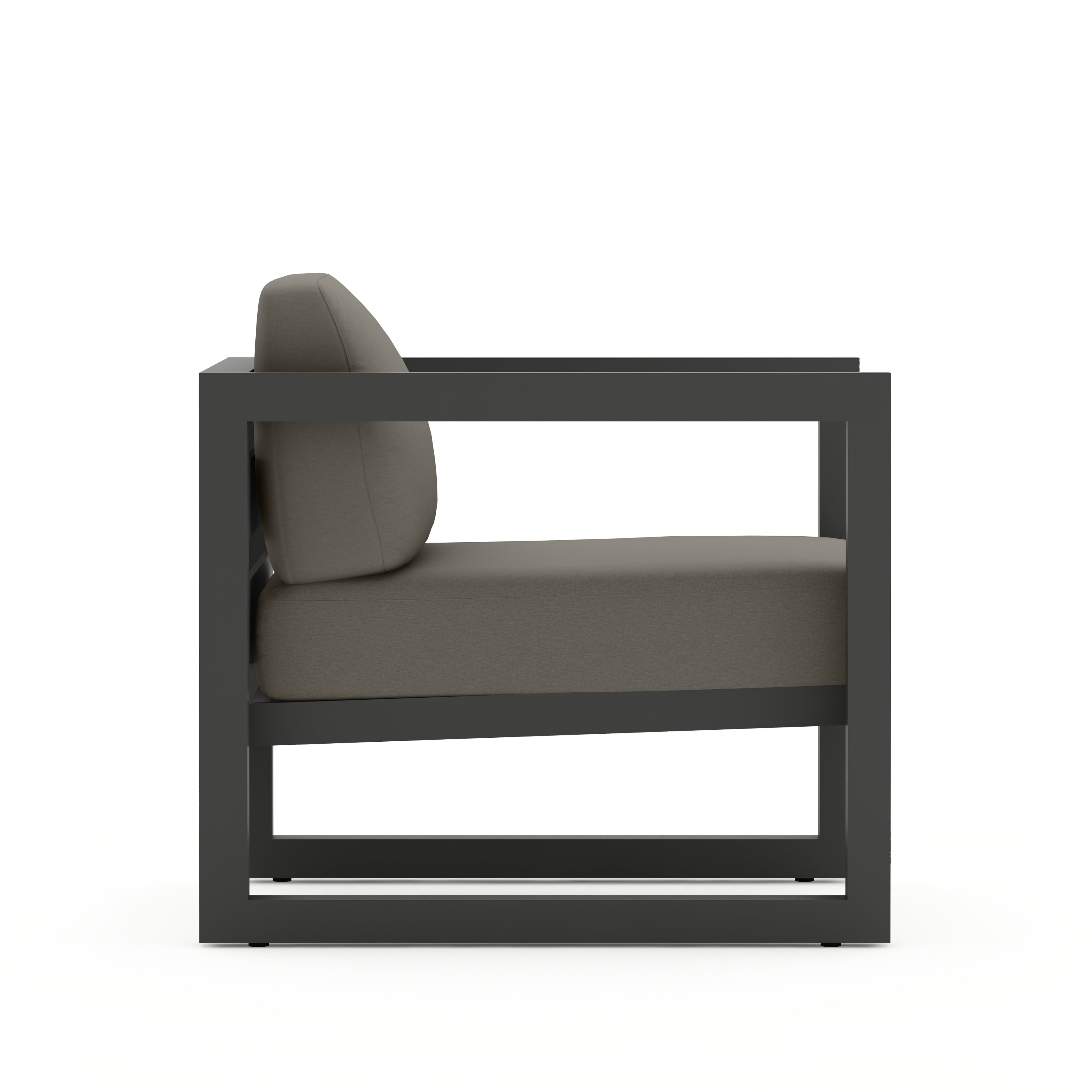 Avion Club Chair#Finish_Slate#Fabric_Canvas Charcoal