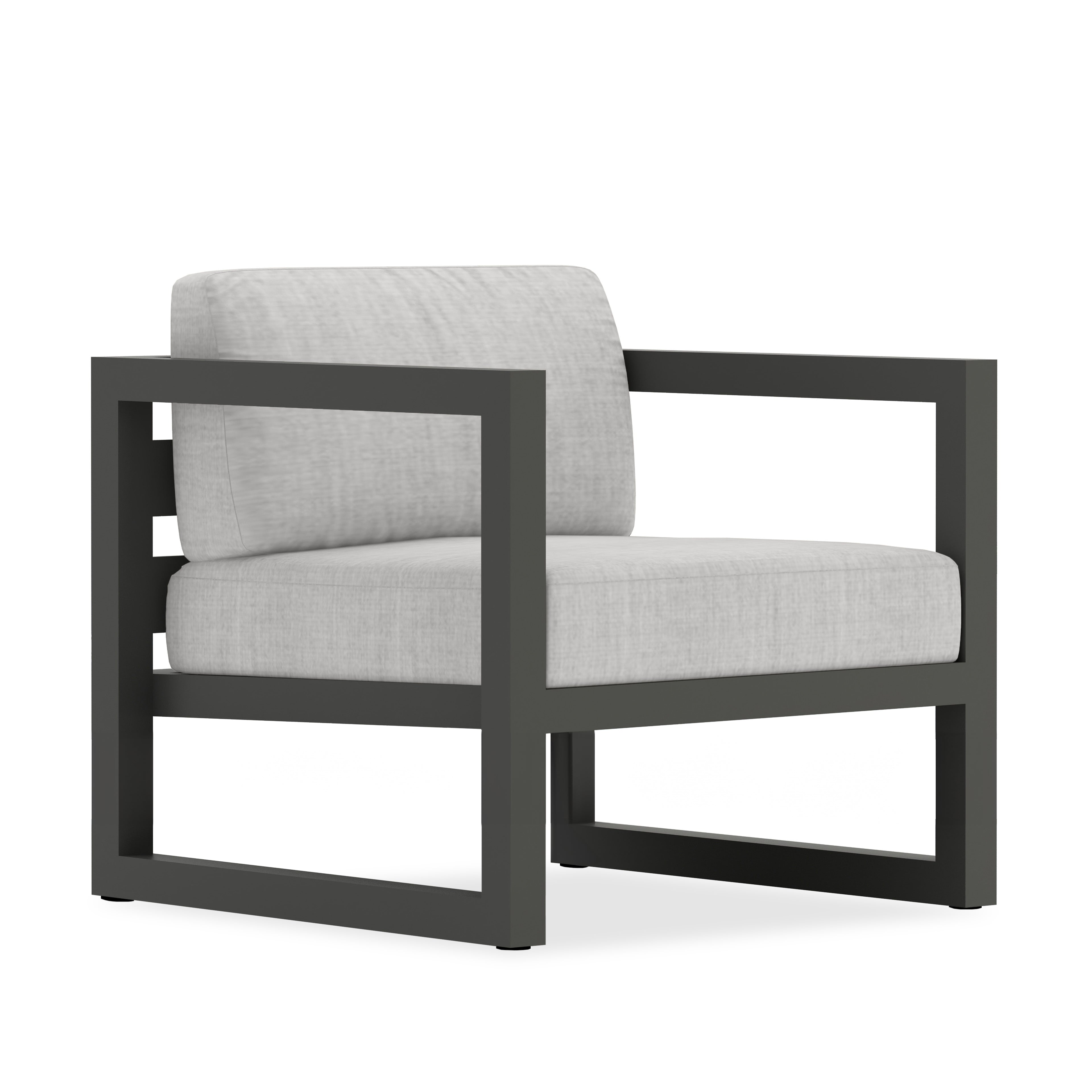 Avion Club Chair#Finish_Slate#Fabric_Cast Silver