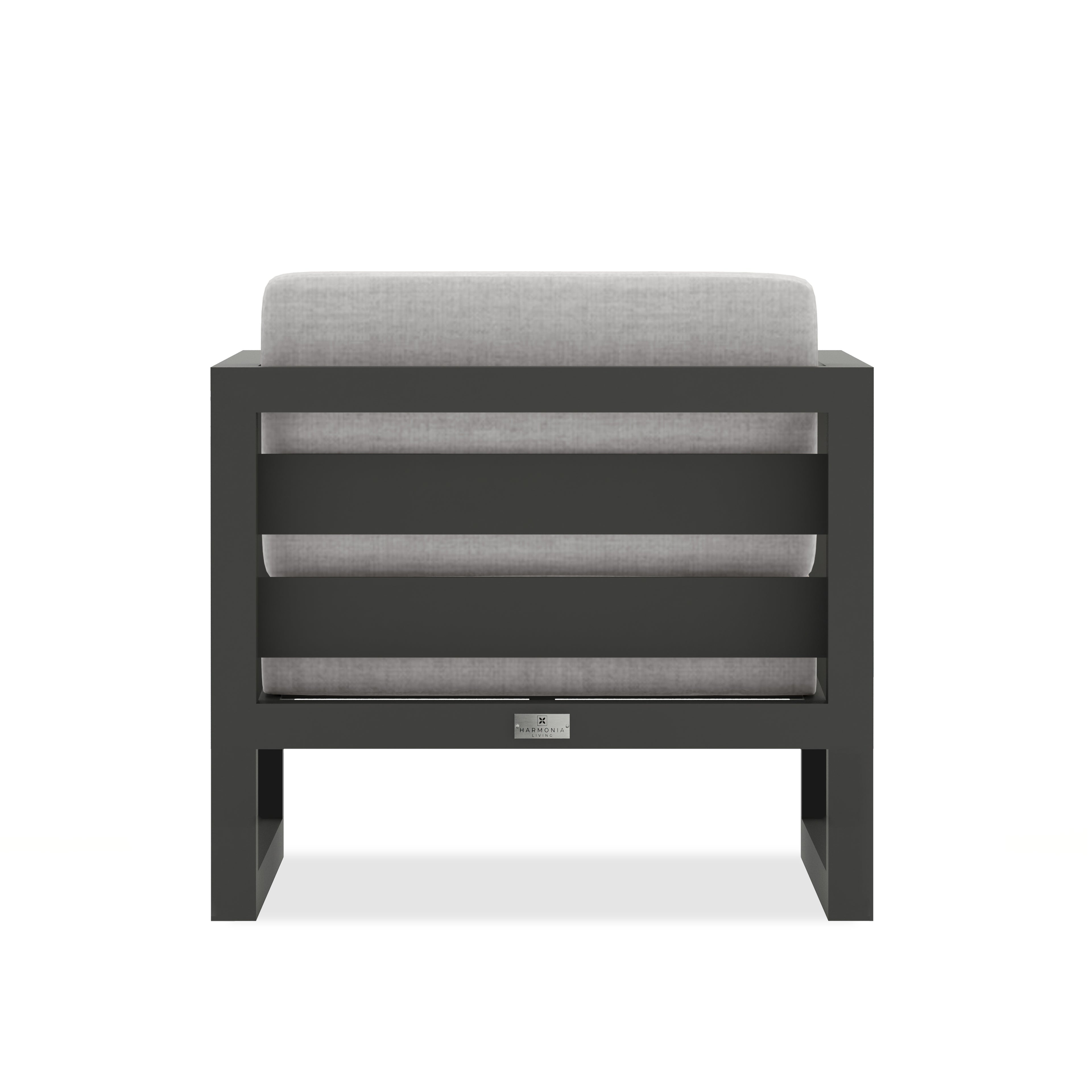 Avion Club Chair#Finish_Slate#Fabric_Cast Silver