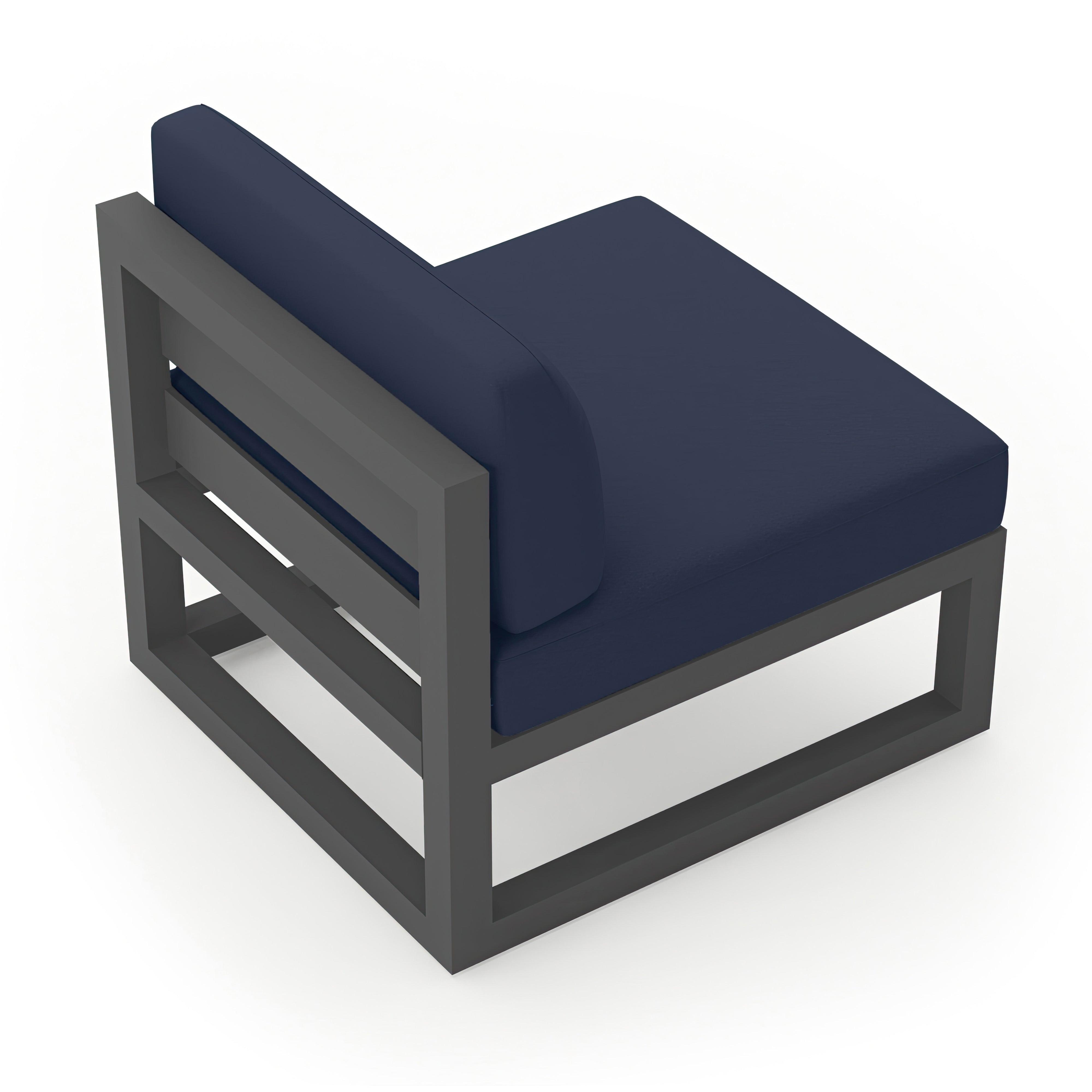 Avion Middle Section#Finish_Slate#Fabric_Spectrum Indigo