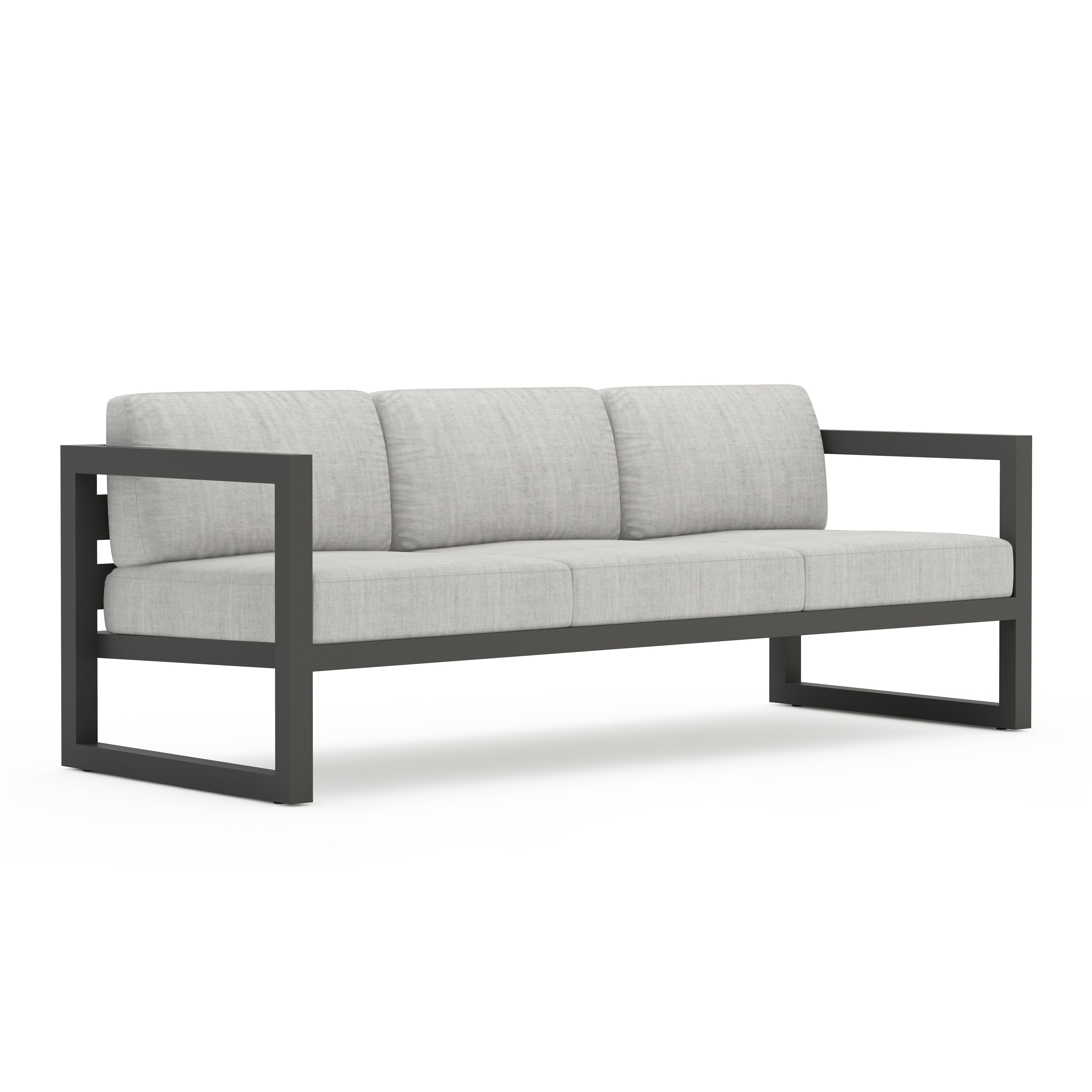 Avion Sofa#Finish_Slate#Fabric_Cast Silver