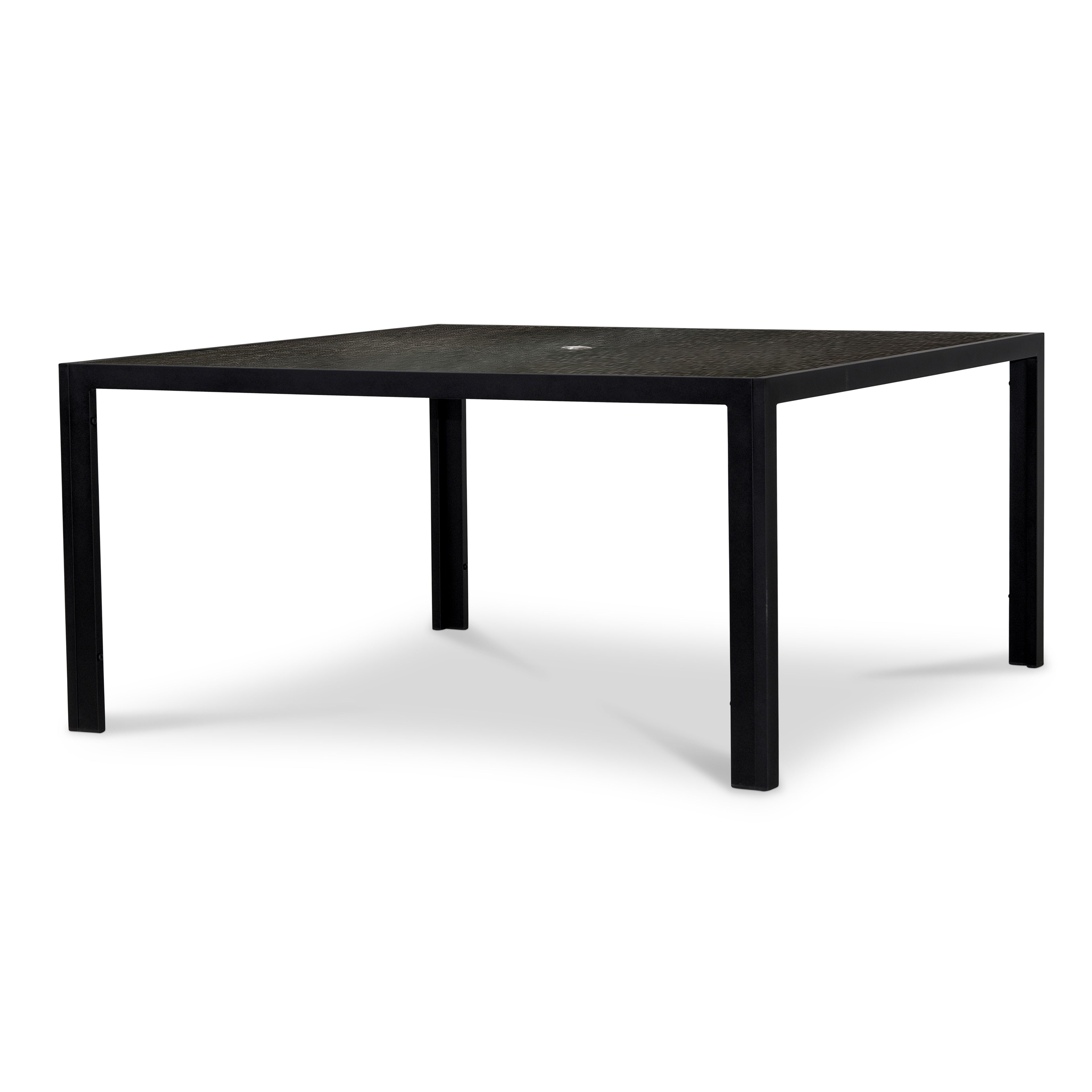 Pacifica 9 Piece Square Dining Set#Finish_Black