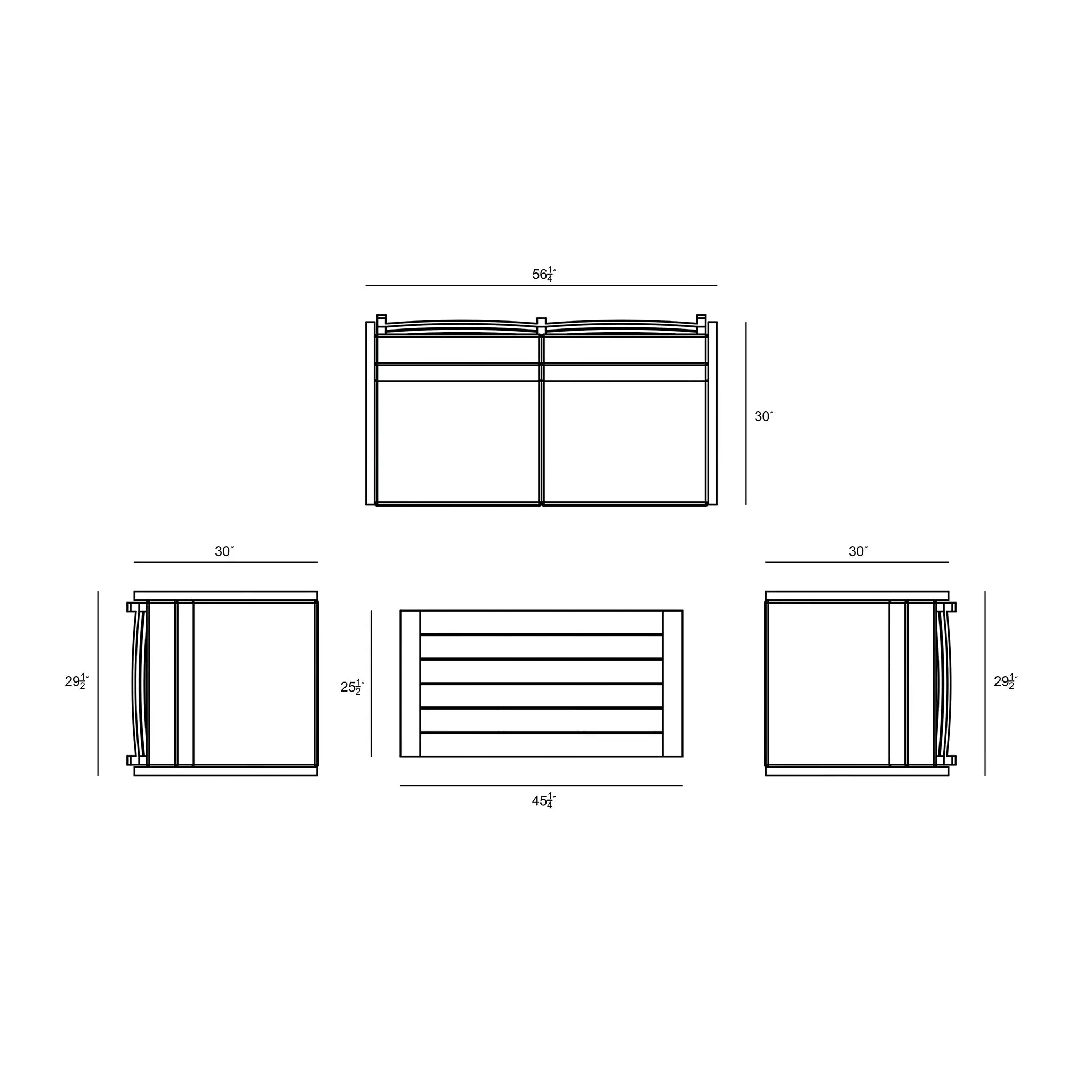 Pacifica 4 Piece Sofa Set