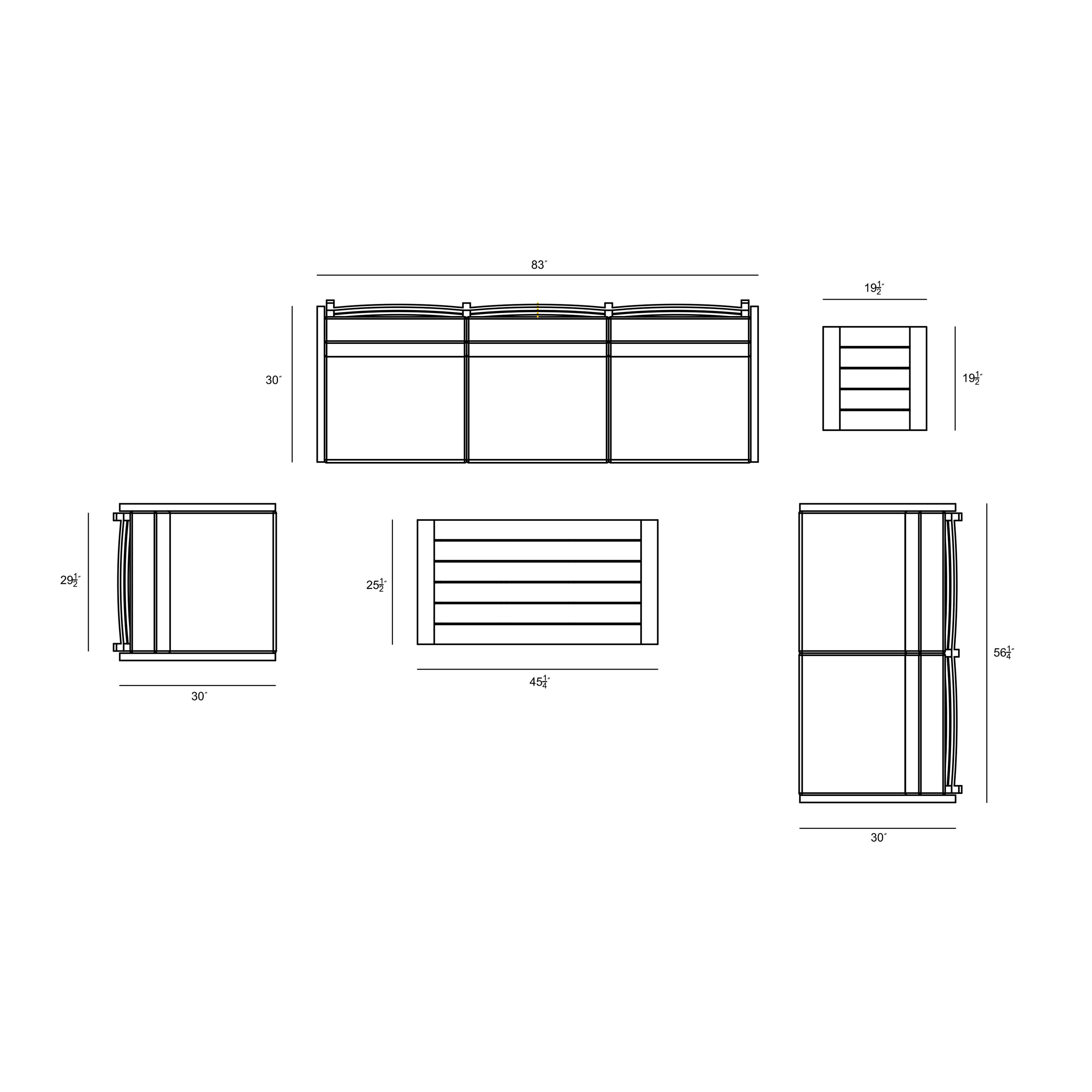 Pacifica 5 Piece Sofa Set