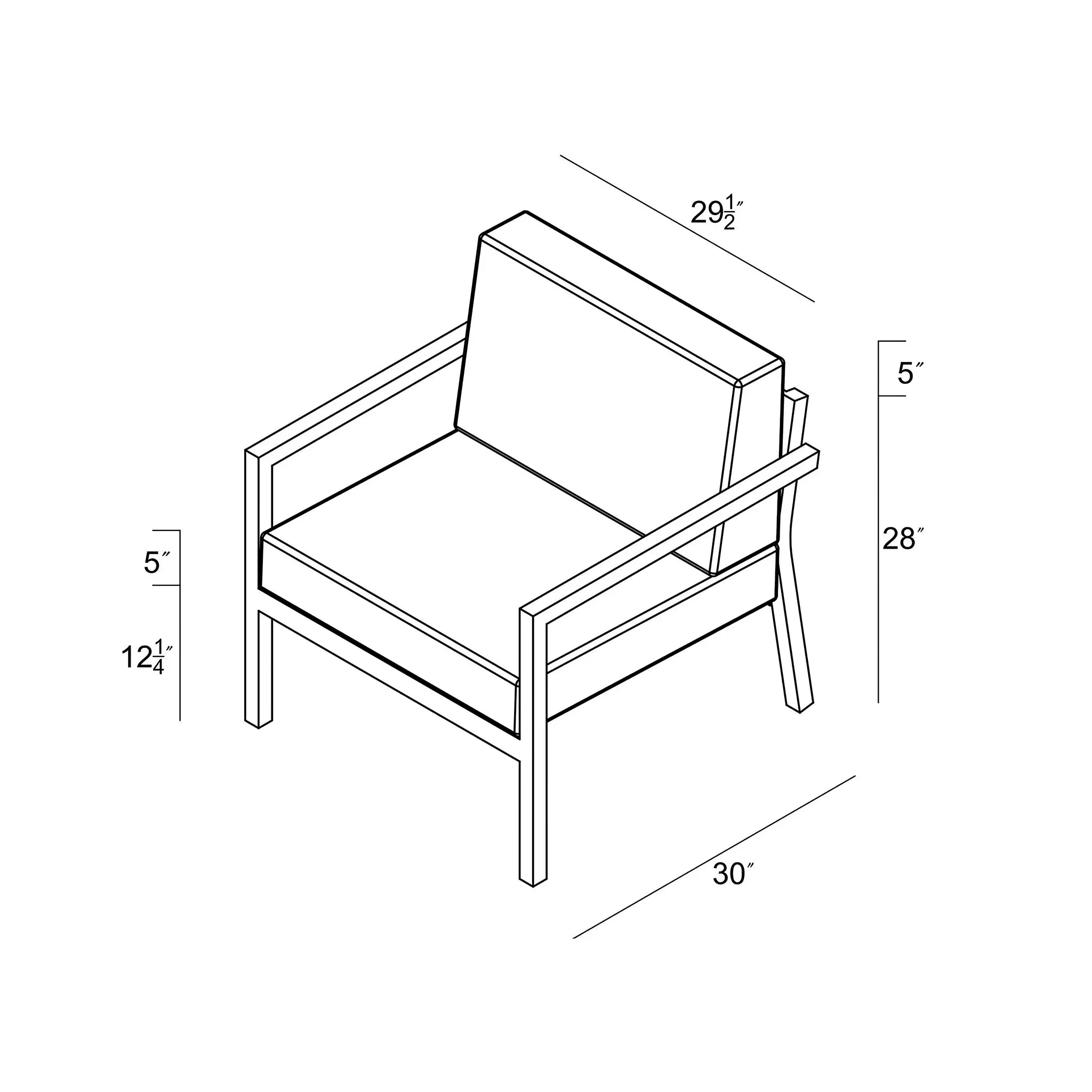 Harmonia Living Pacifica Aluminum Club Chair - White 41