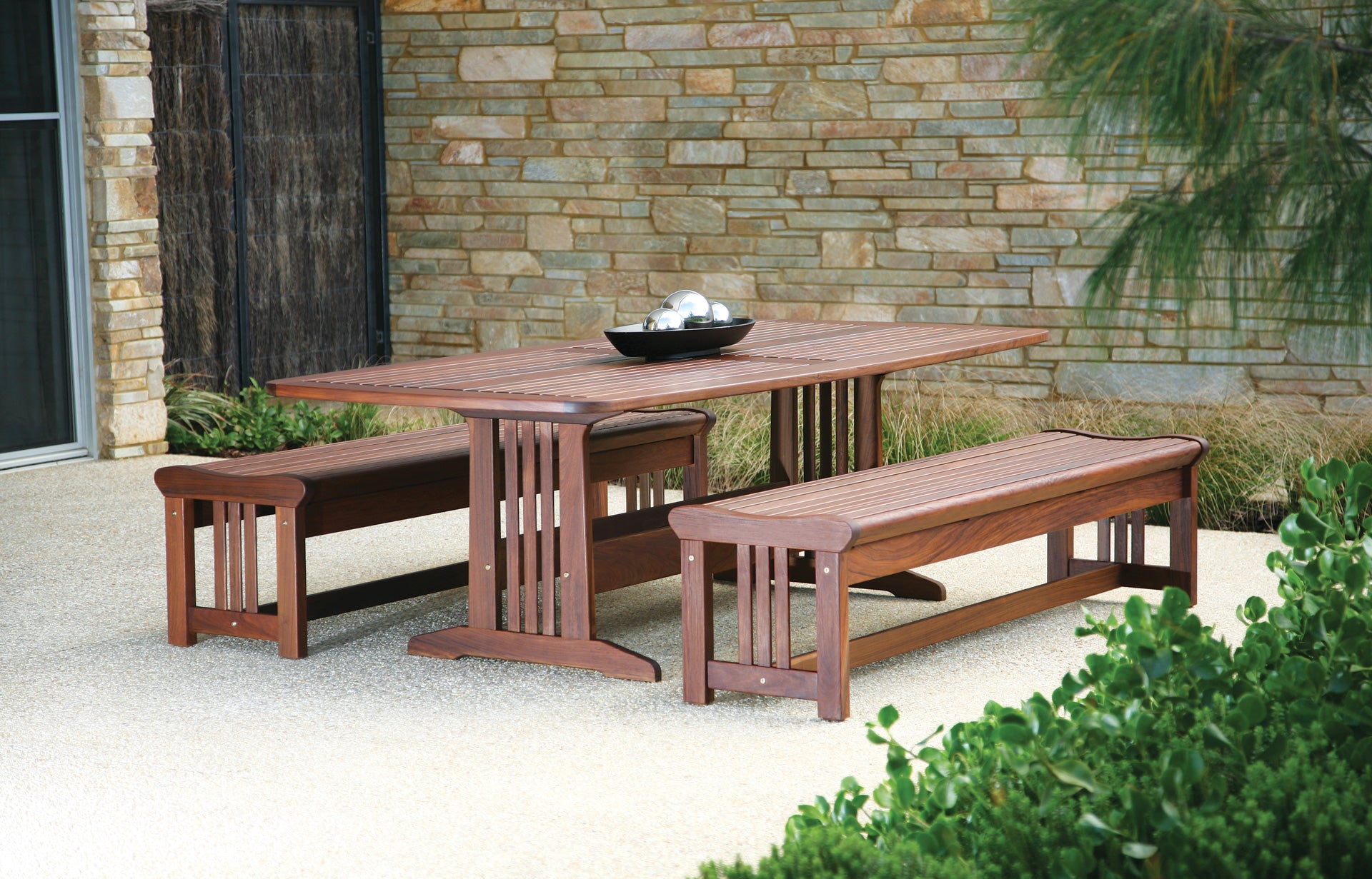 Heritage Bunbury 90" Rectangular Ipe Wood Dining Table